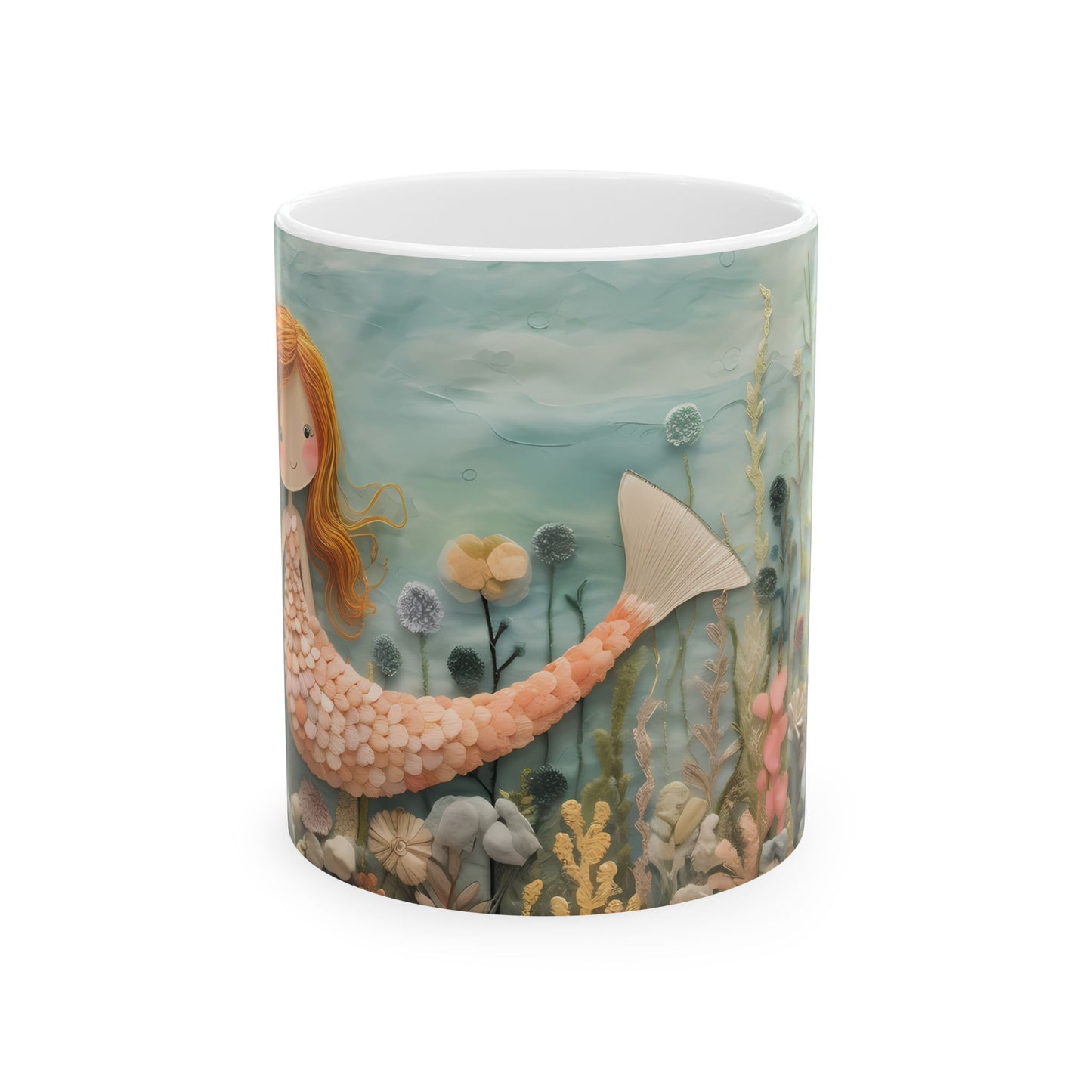 Mermaid Ceramic Mug, (11oz, 15oz)