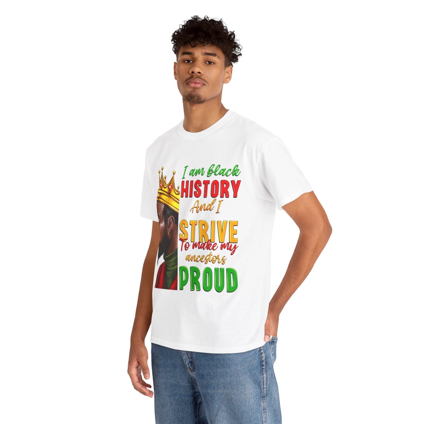 I Am Black History Male Unisex Heavy Cotton Tee