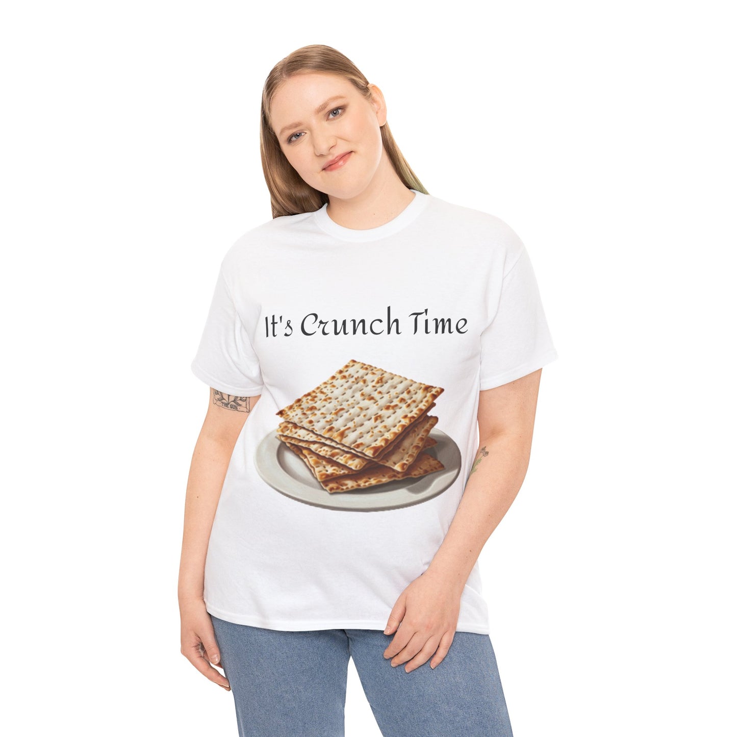 It's Crunch Time Matza Unisex Heavy Cotton Tee