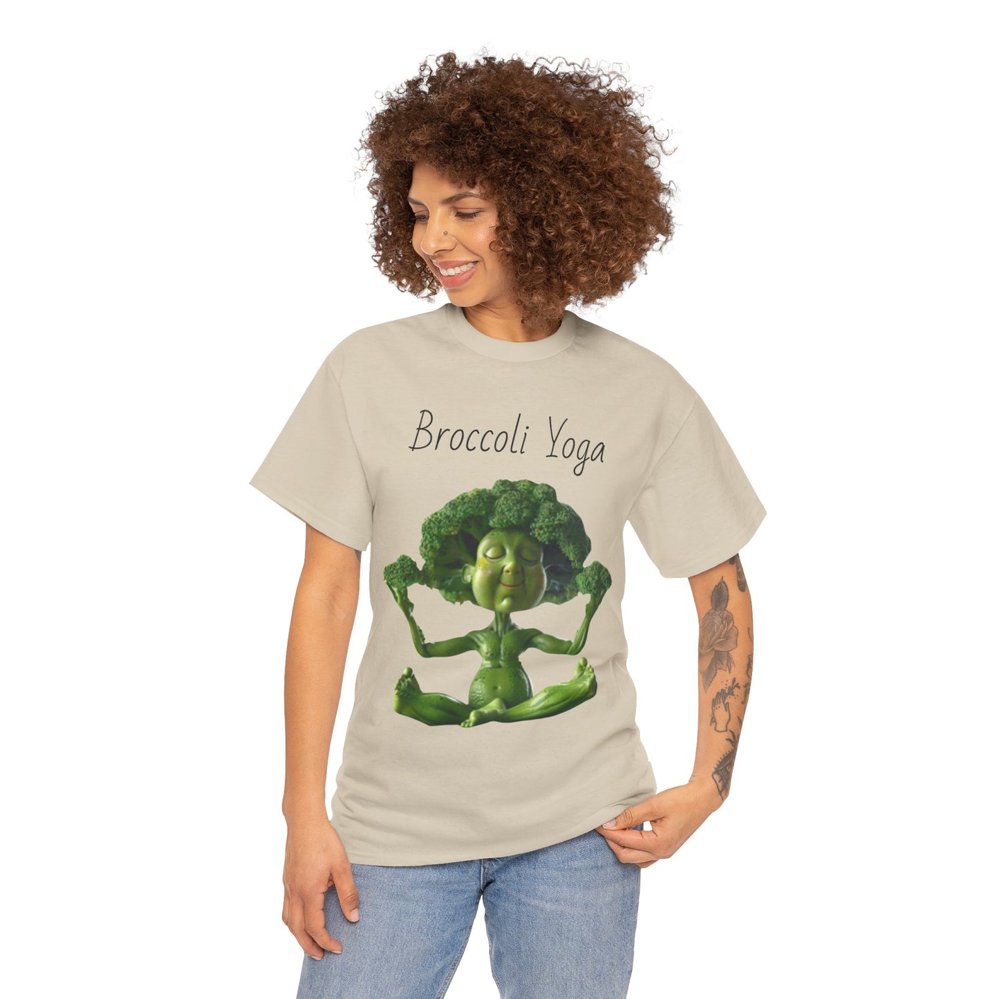 Broccoli Yoga Unisex Heavy Cotton Tee