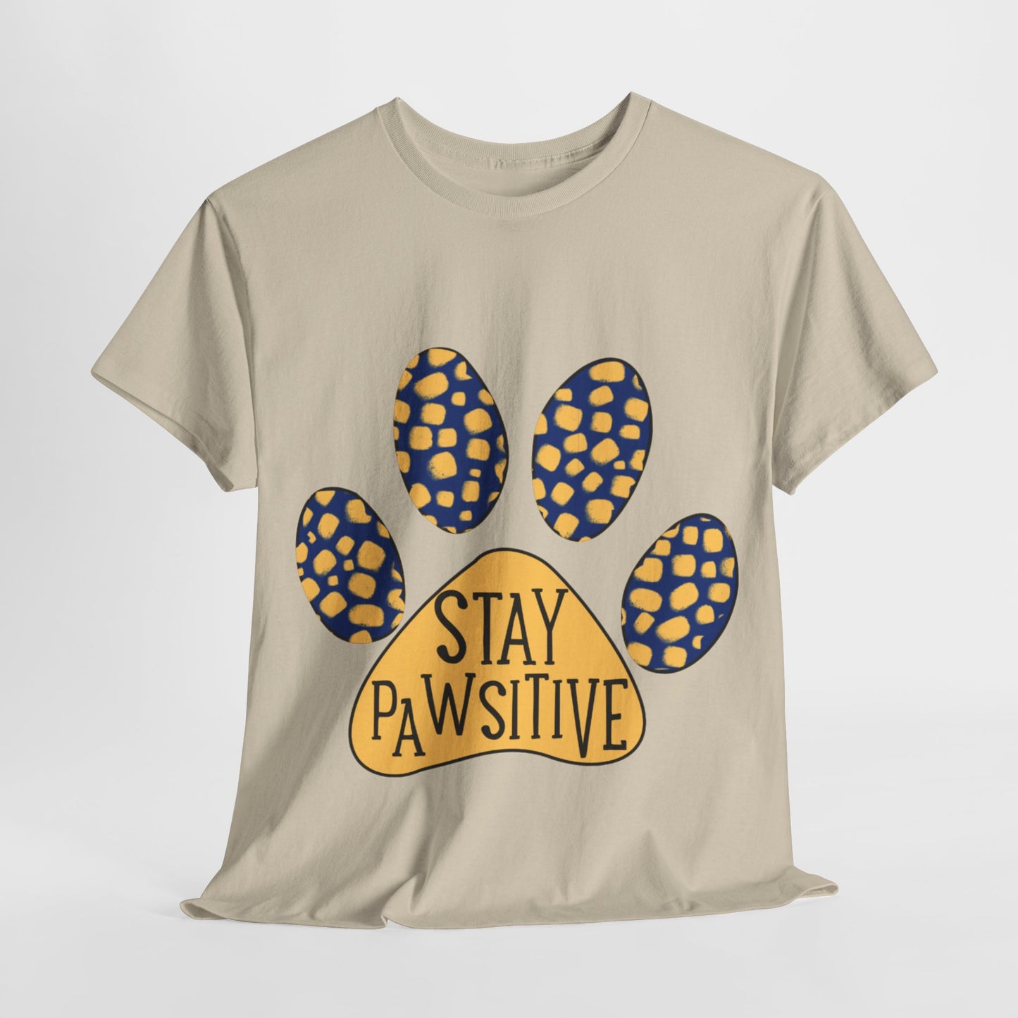 Stay Pawsitive Unisex Heavy Cotton Tee