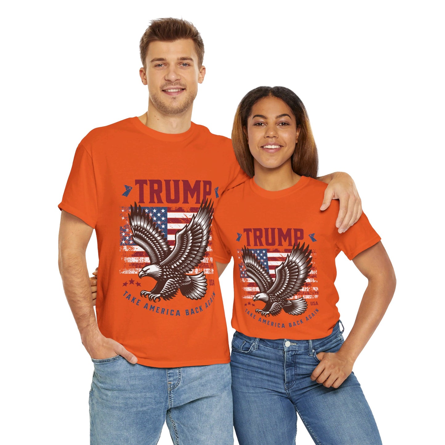 Trump MAGA Eagle Unisex Heavy Cotton Tee