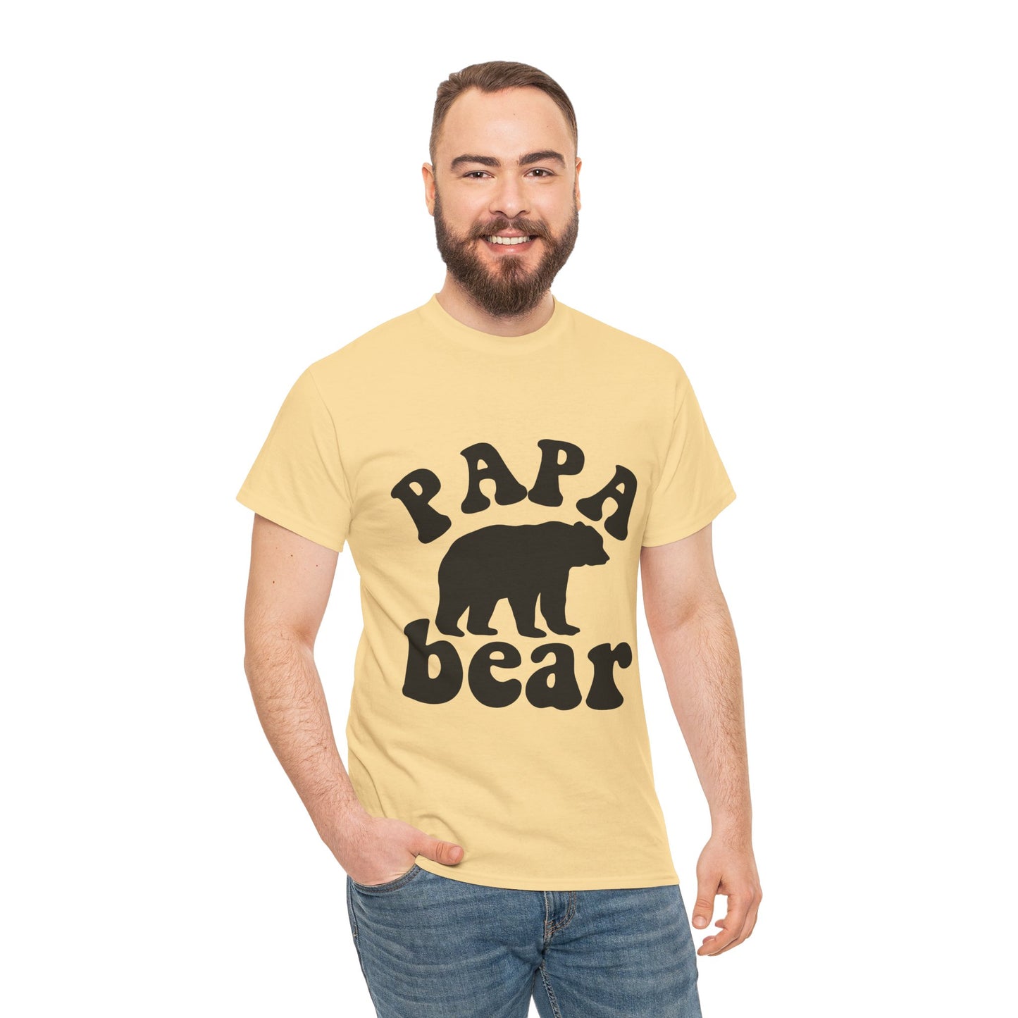 Papa Bear Unisex Heavy Cotton Tee