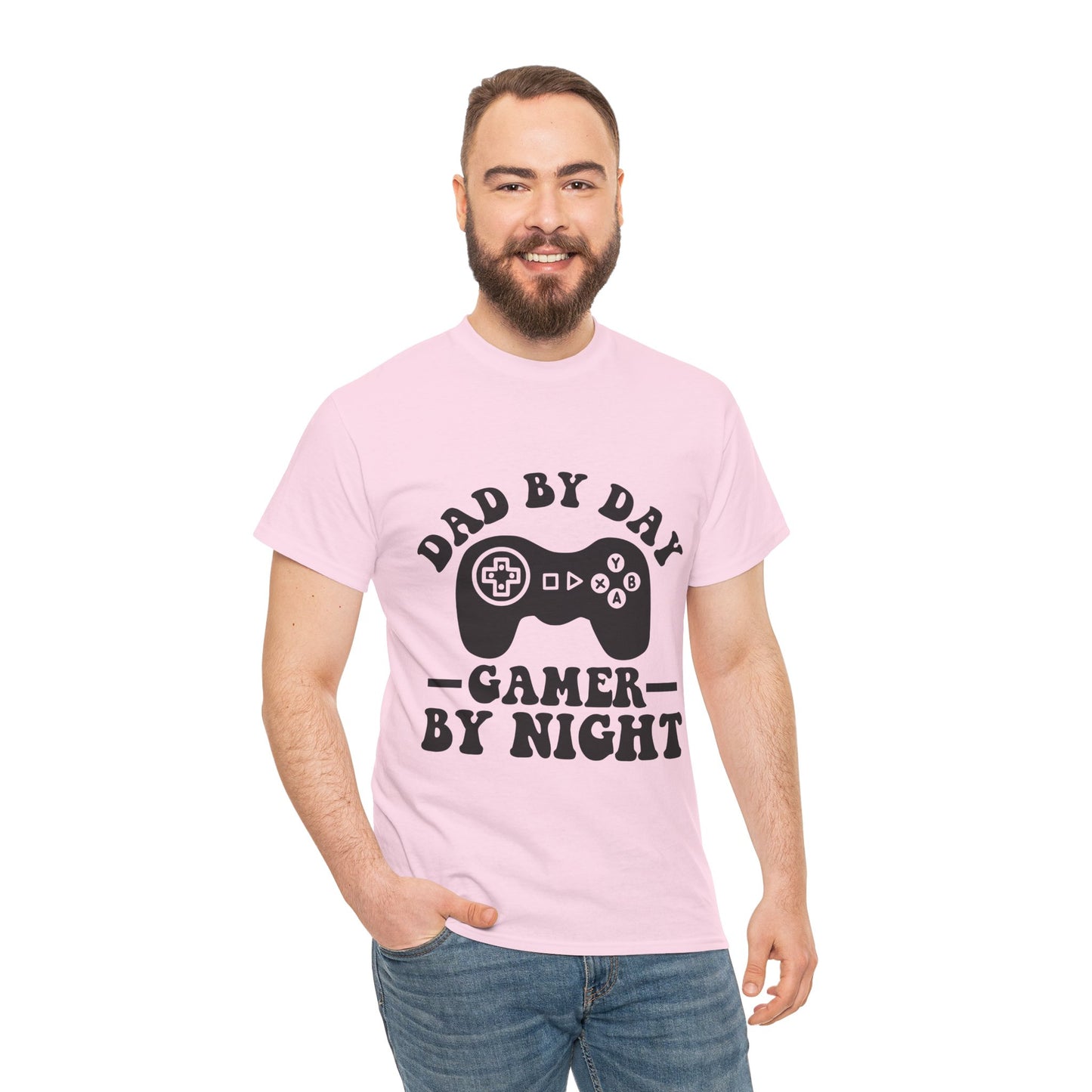 Gamer By Night Unisex Heavy Cotton Tee