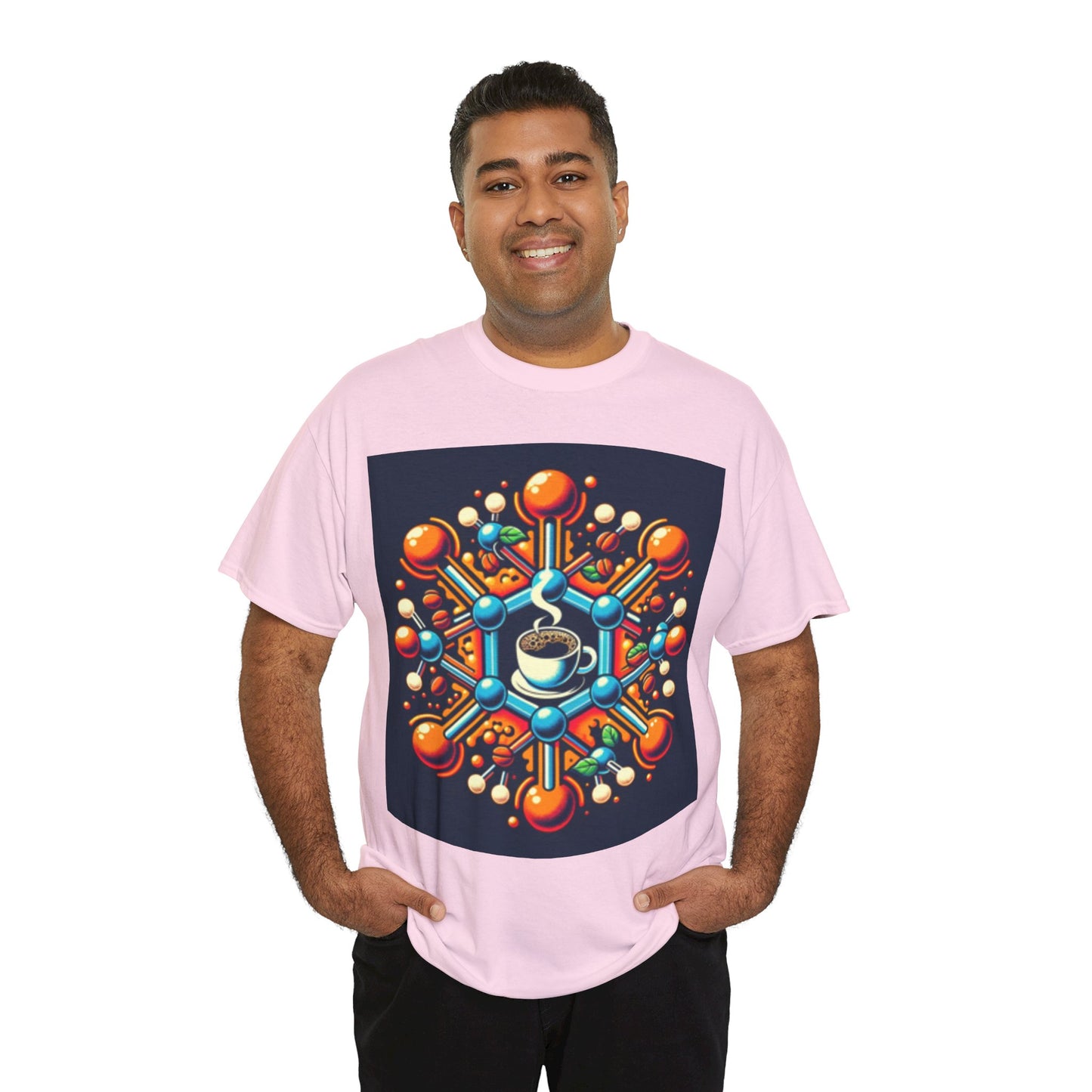 Color Bomb Coffee Cup Unisex Heavy Cotton Tee