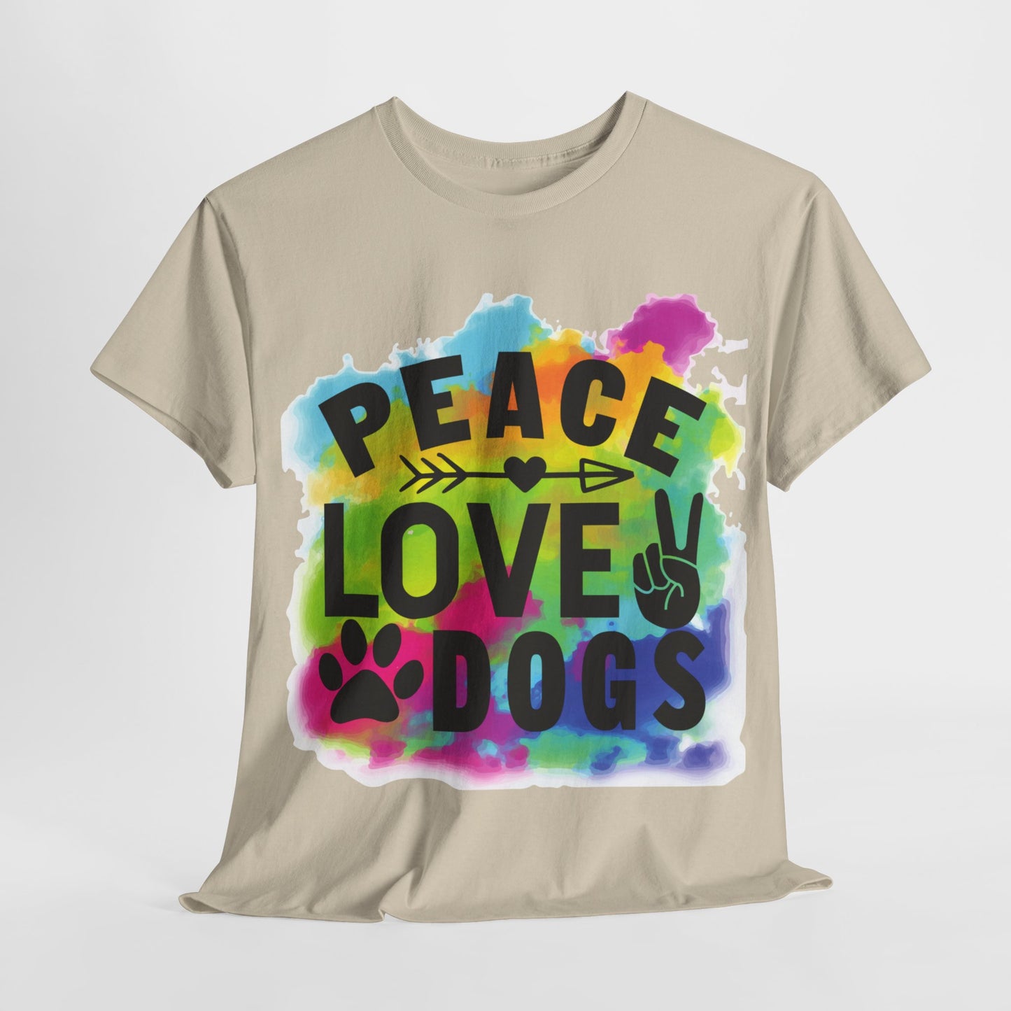 Peace Love Dogs Unisex Heavy Cotton Tee