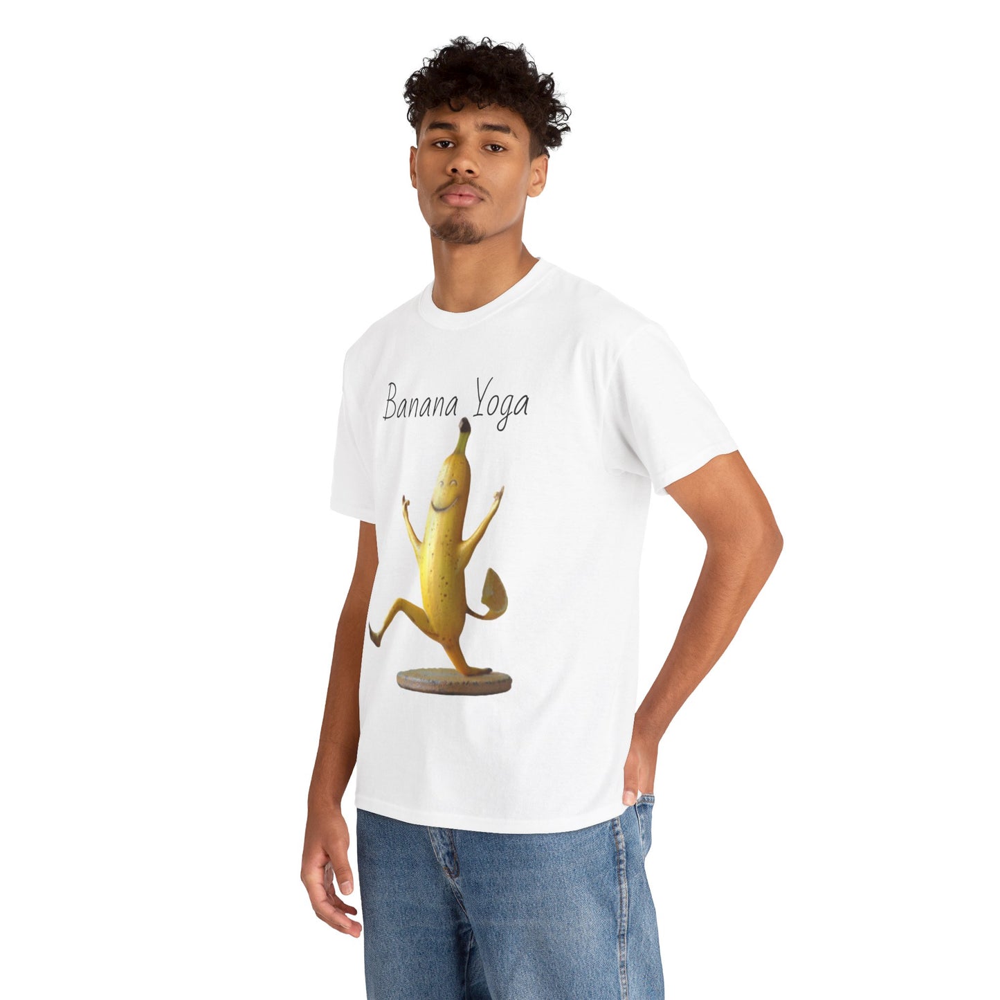 Banana Yoga2 Unisex Heavy Cotton Tee