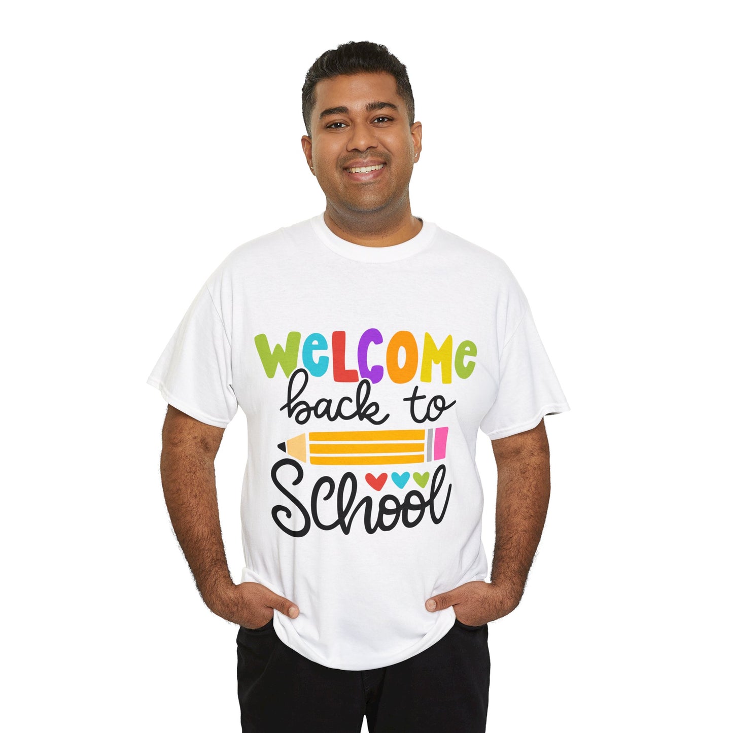 Welcome Back To School Unisex Heavy Cotton Tee