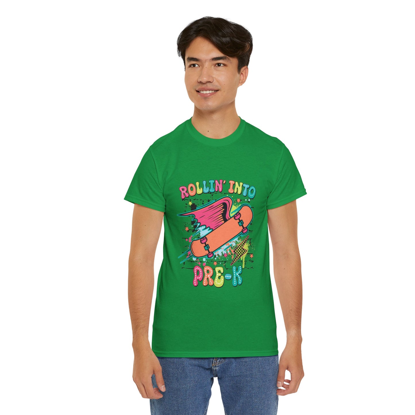 Rockin Into Pre K Unisex Heavy Cotton Tee