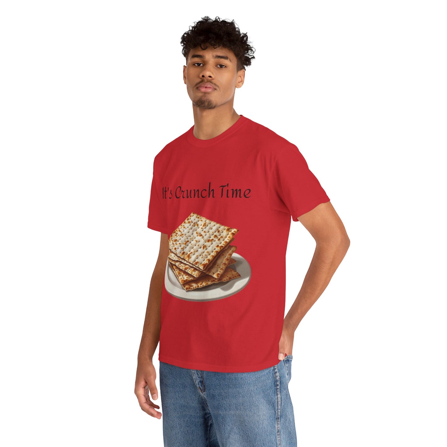 It's Crunch Time Matza Unisex Heavy Cotton Tee