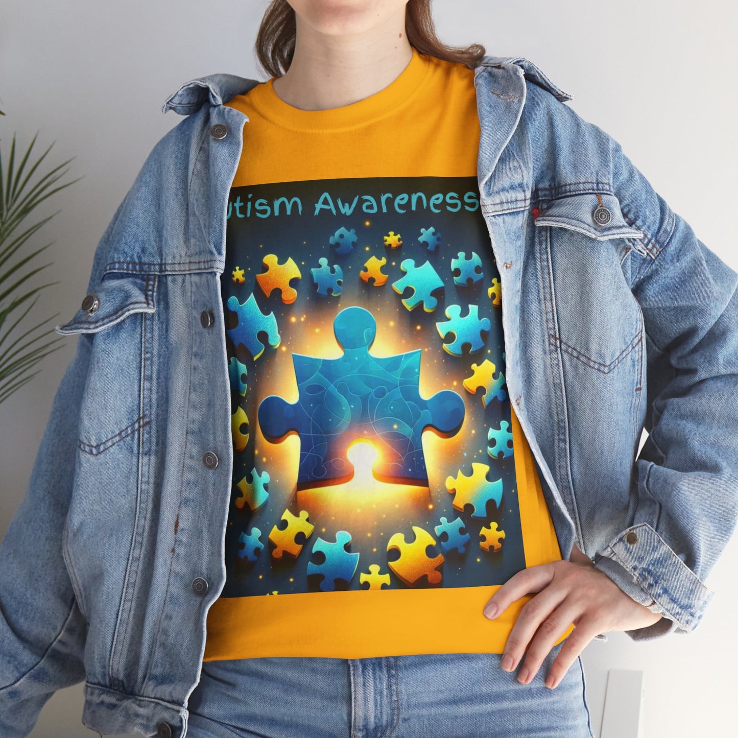 Autism Glow Unisex Heavy Cotton Tee