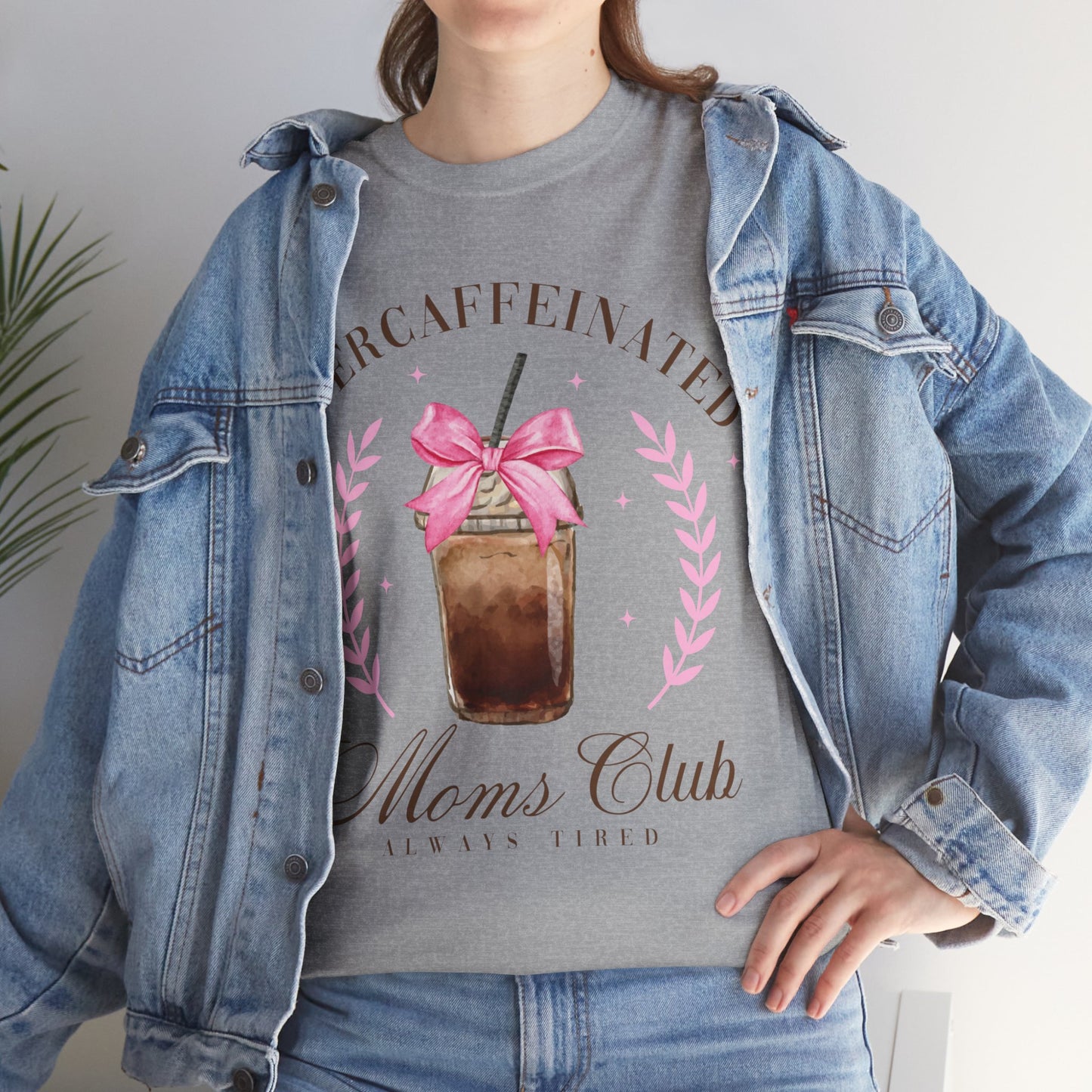 Over-caffeinated Mom Unisex Heavy Cotton Tee