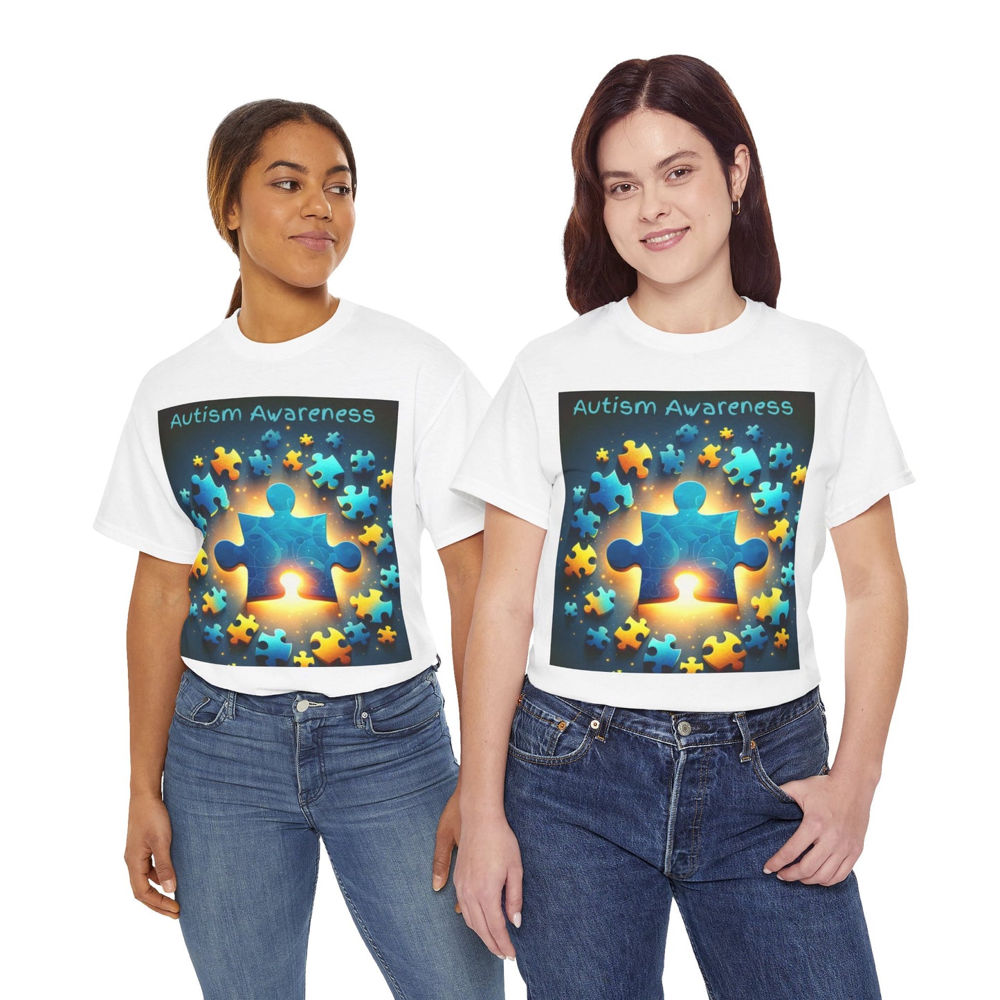 Autism Glow Unisex Heavy Cotton Tee