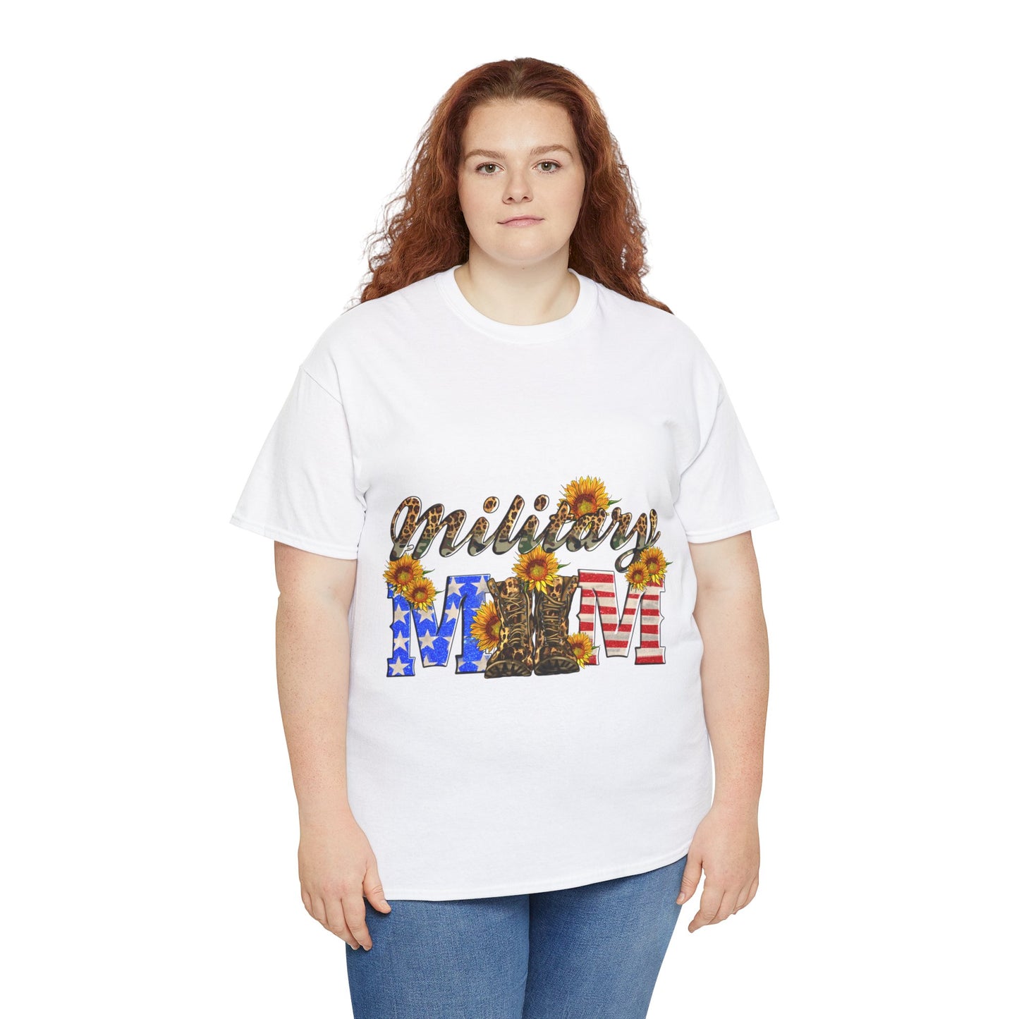 Military Mom Unisex Heavy Cotton Tee