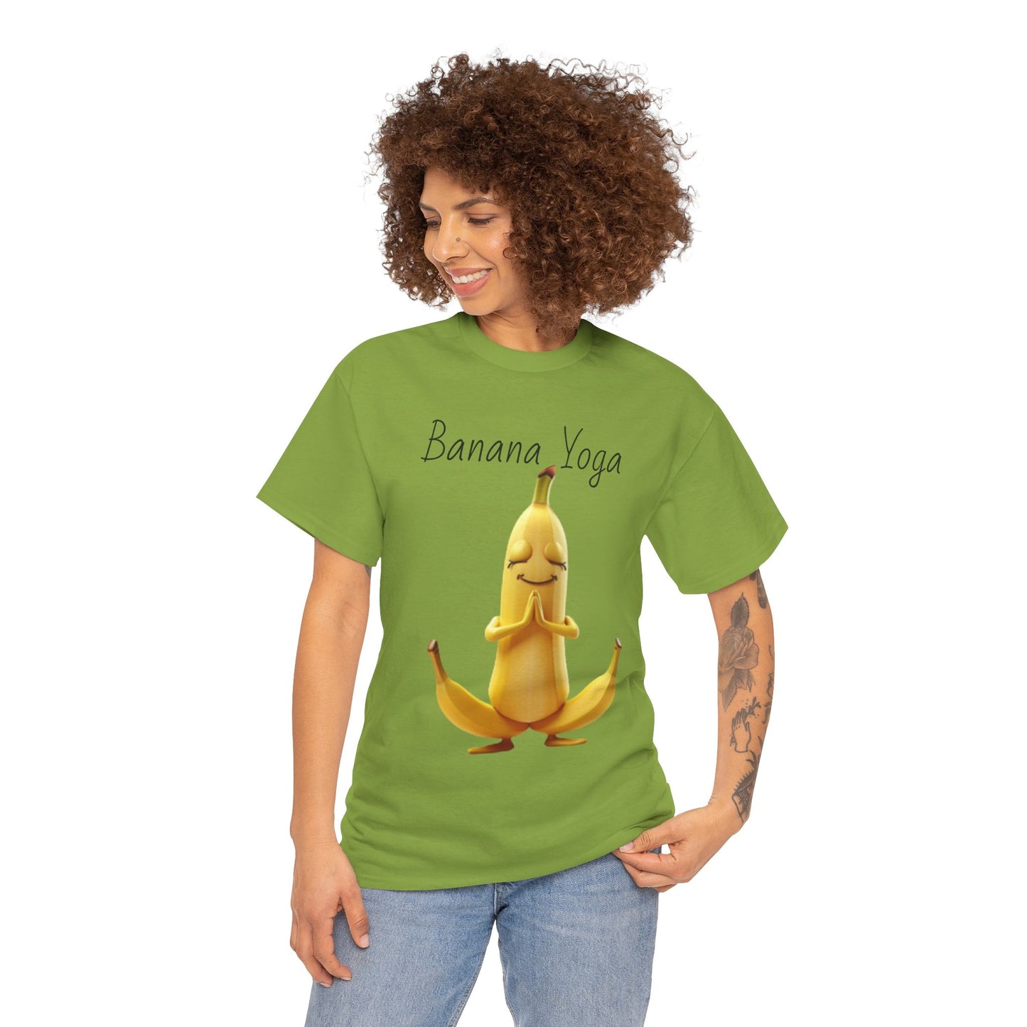 Banana Yoga Unisex Heavy Cotton Tee