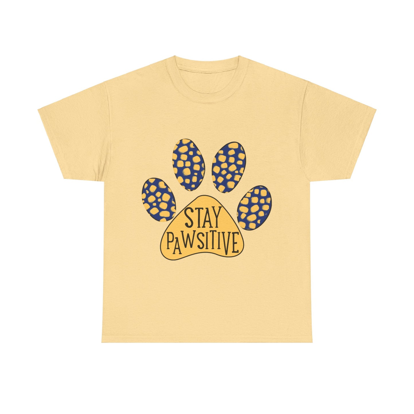 Stay Pawsitive Unisex Heavy Cotton Tee