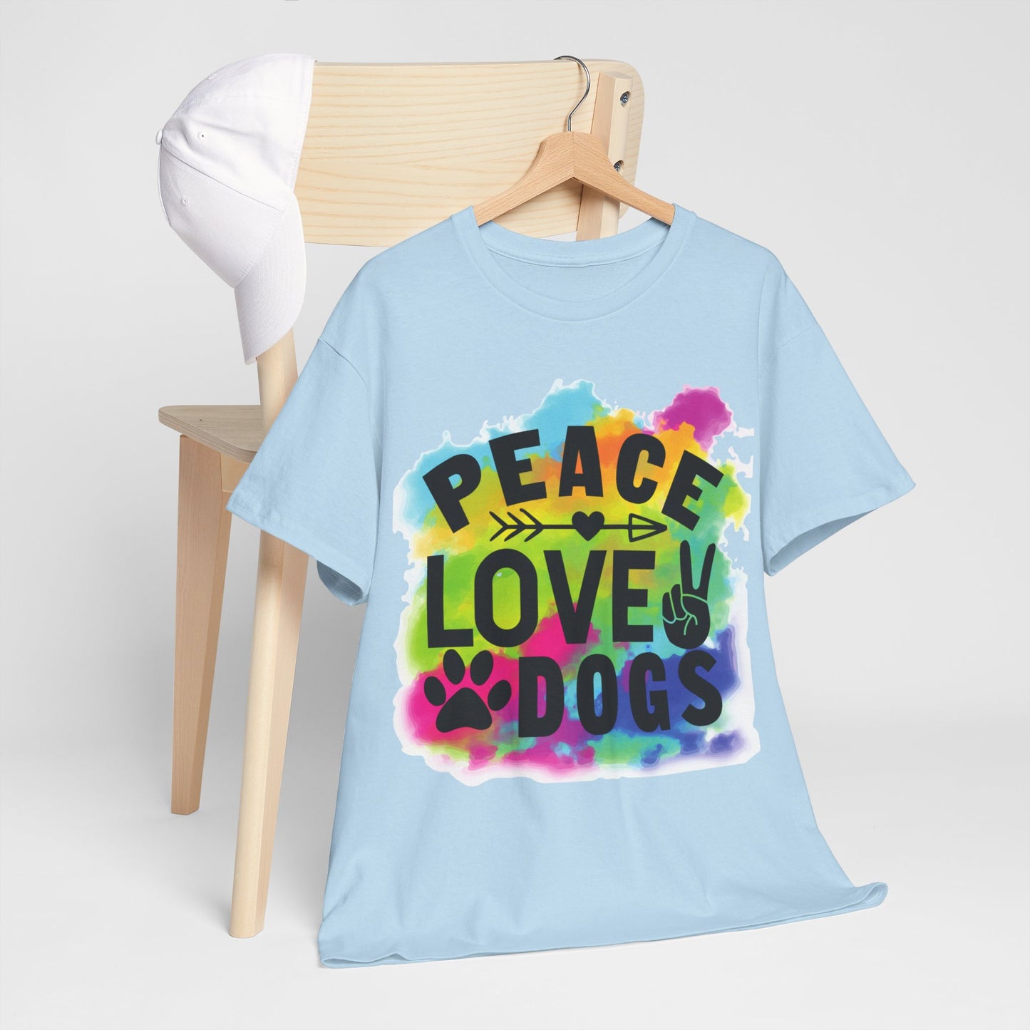 Peace Love Dogs Unisex Heavy Cotton Tee