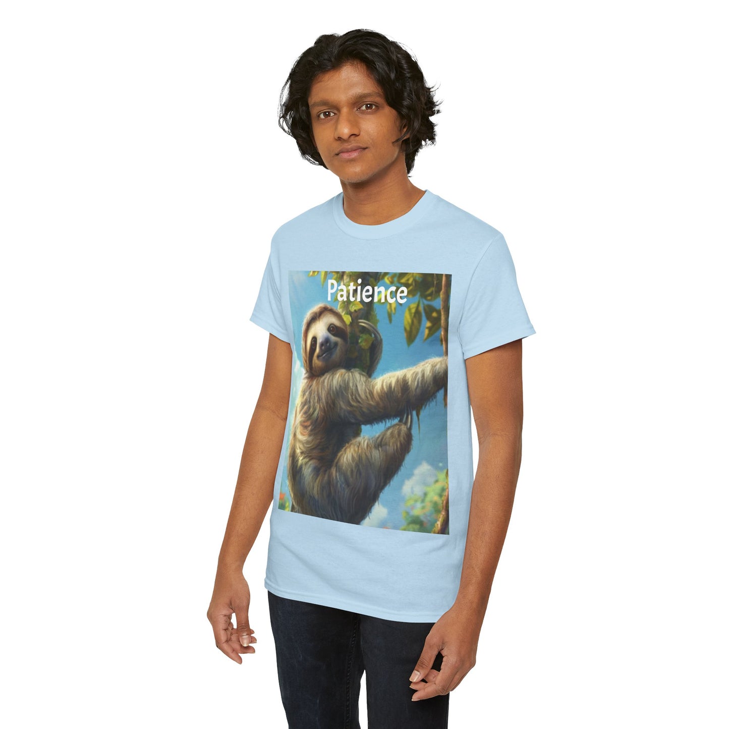 Sloth Patience Unisex Heavy Cotton Tee