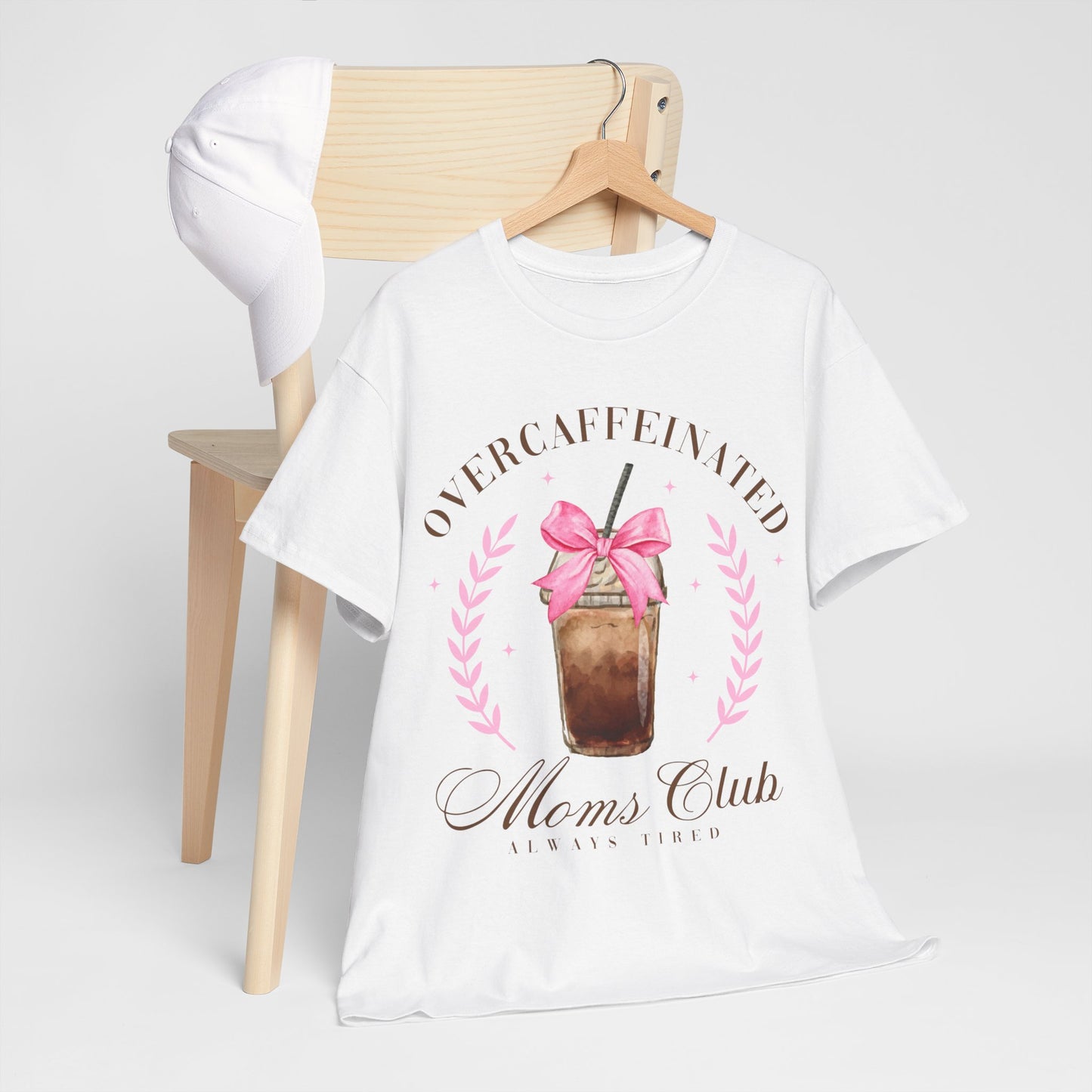 Over-caffeinated Mom Unisex Heavy Cotton Tee