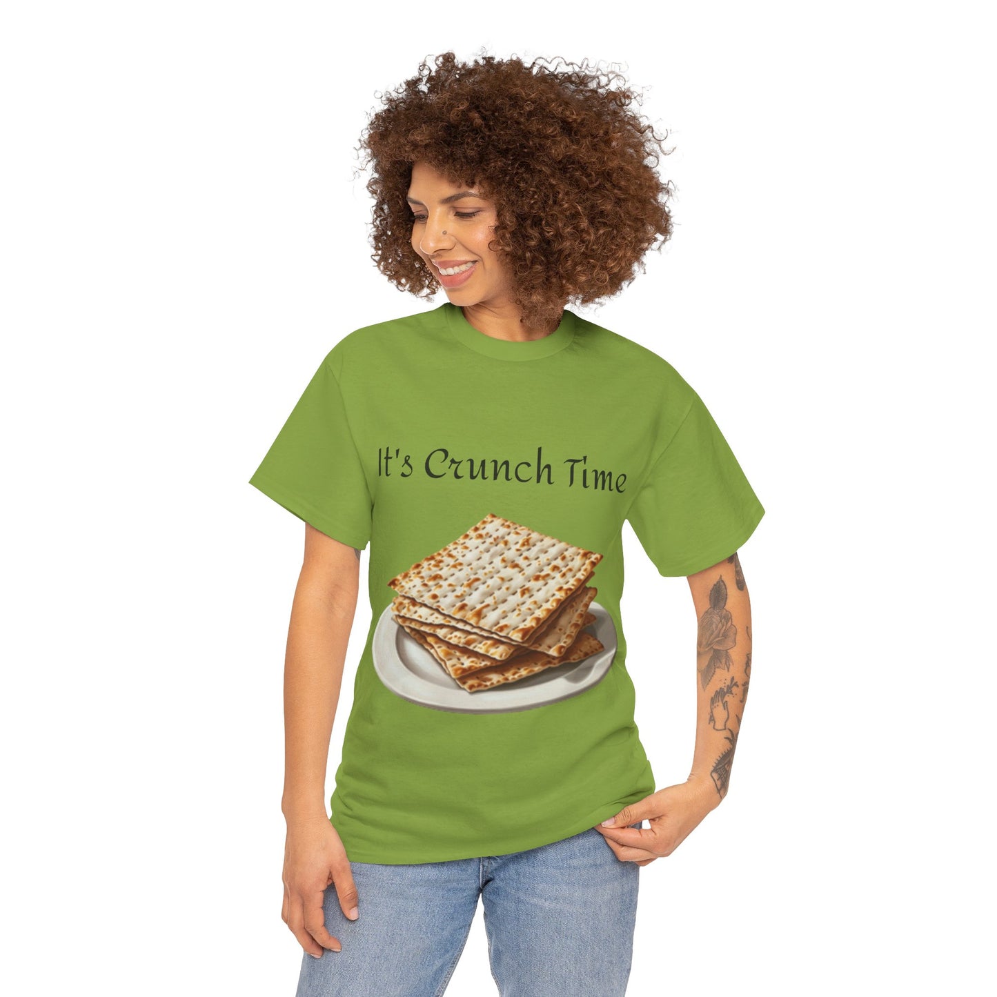 It's Crunch Time Matza Unisex Heavy Cotton Tee