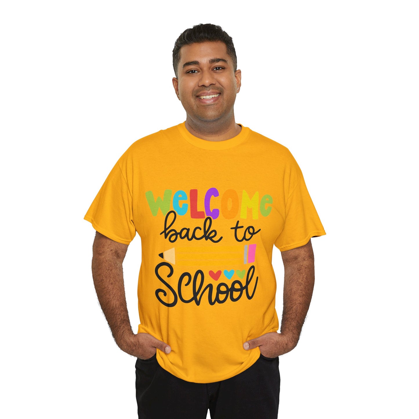 Welcome Back To School Unisex Heavy Cotton Tee