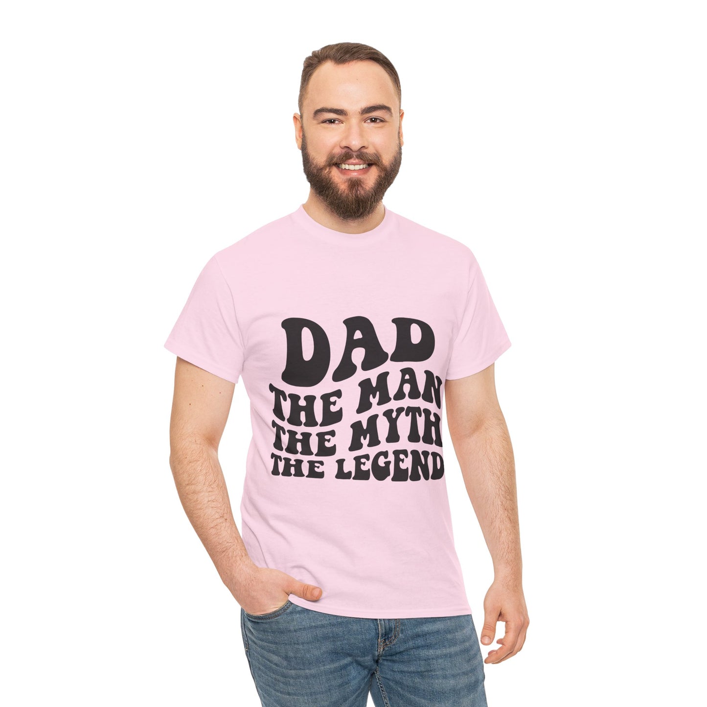 Dad Man Myth Legend Unisex Heavy Cotton Tee