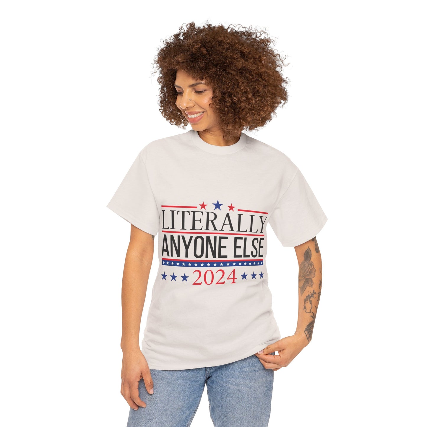 Anyone Else 2024 Unisex Heavy Cotton Tee