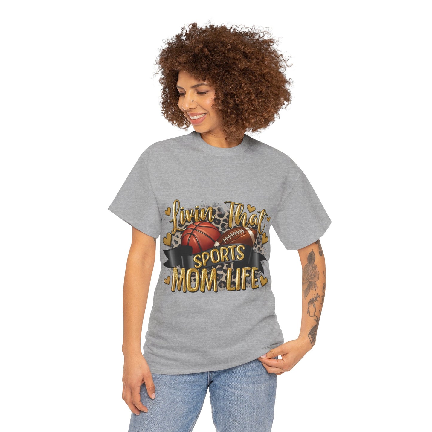 Sports Life Mom Unisex Heavy Cotton Tee