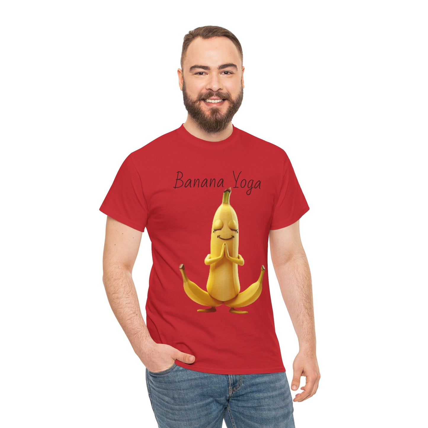 Banana Yoga Unisex Heavy Cotton Tee