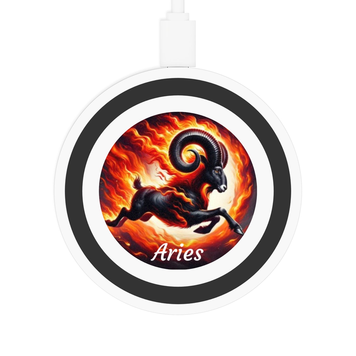 Aries Zodiac Sign Quake Wireless Charging Pad