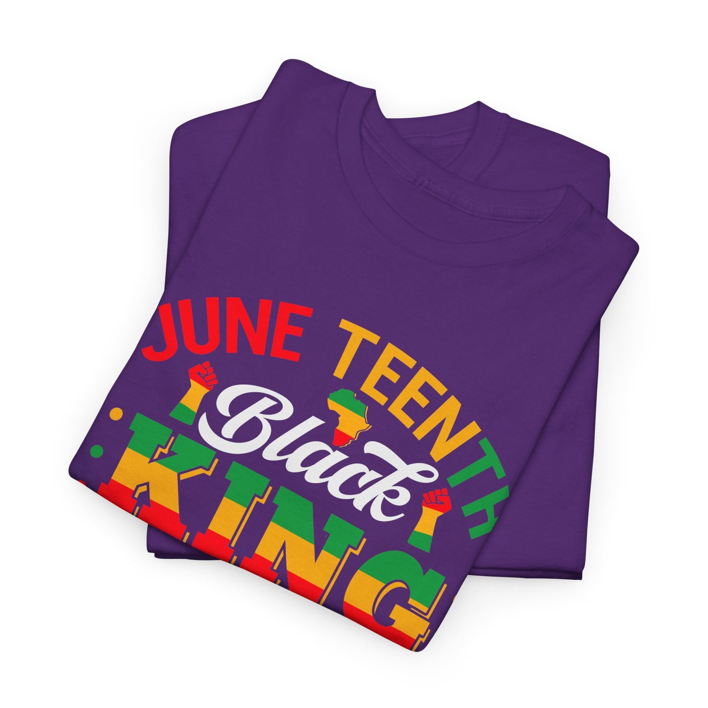 Juneteenth Black King Unisex Heavy Cotton Tee