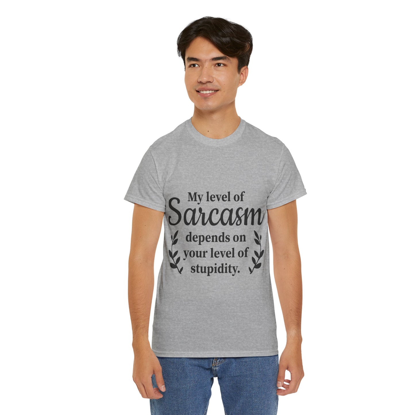 My Level Of Sarcasm Unisex Heavy Cotton Tee