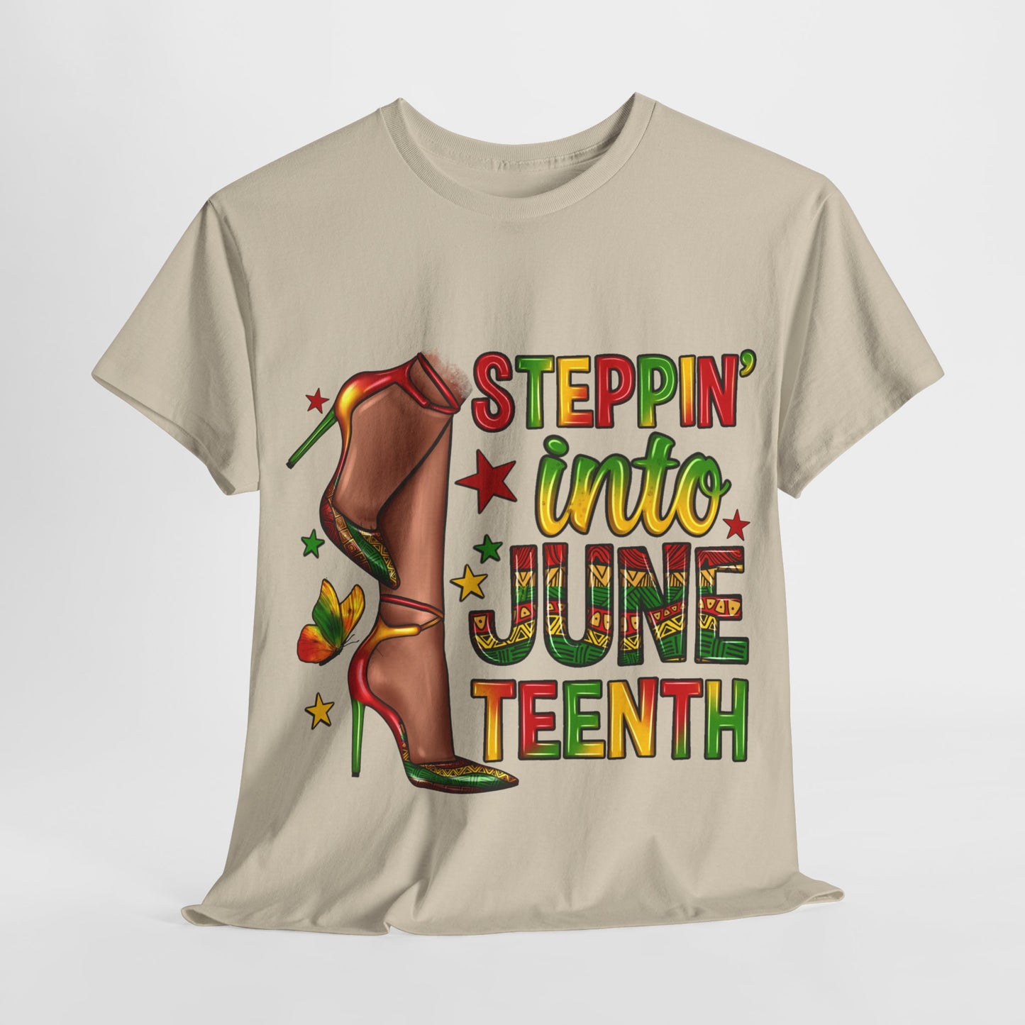 Stepping Into Juneteenth Unisex Heavy Cotton Tee