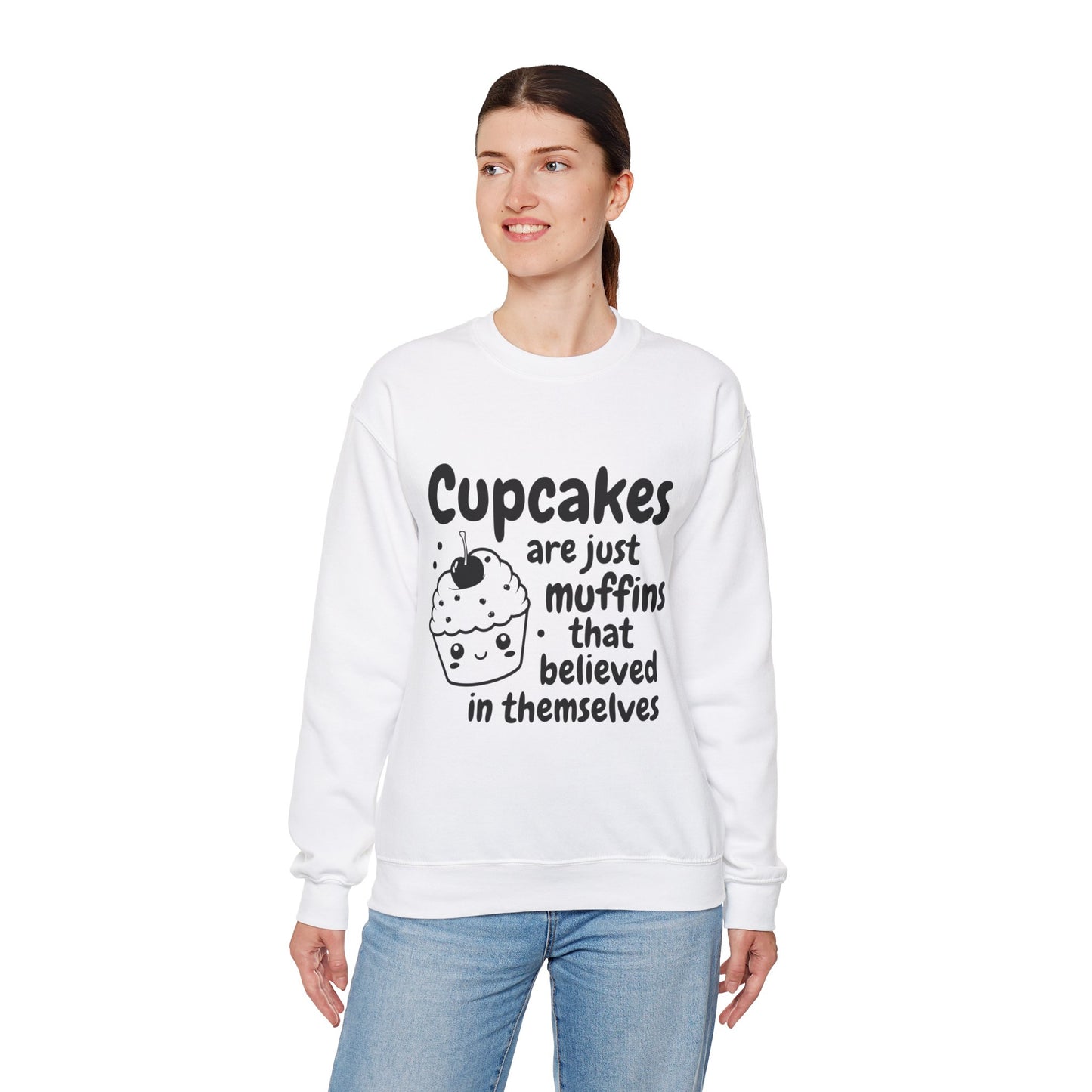 Cupcakes are Muffins Unisex Heavy Blend™ Crewneck Sweatshirt