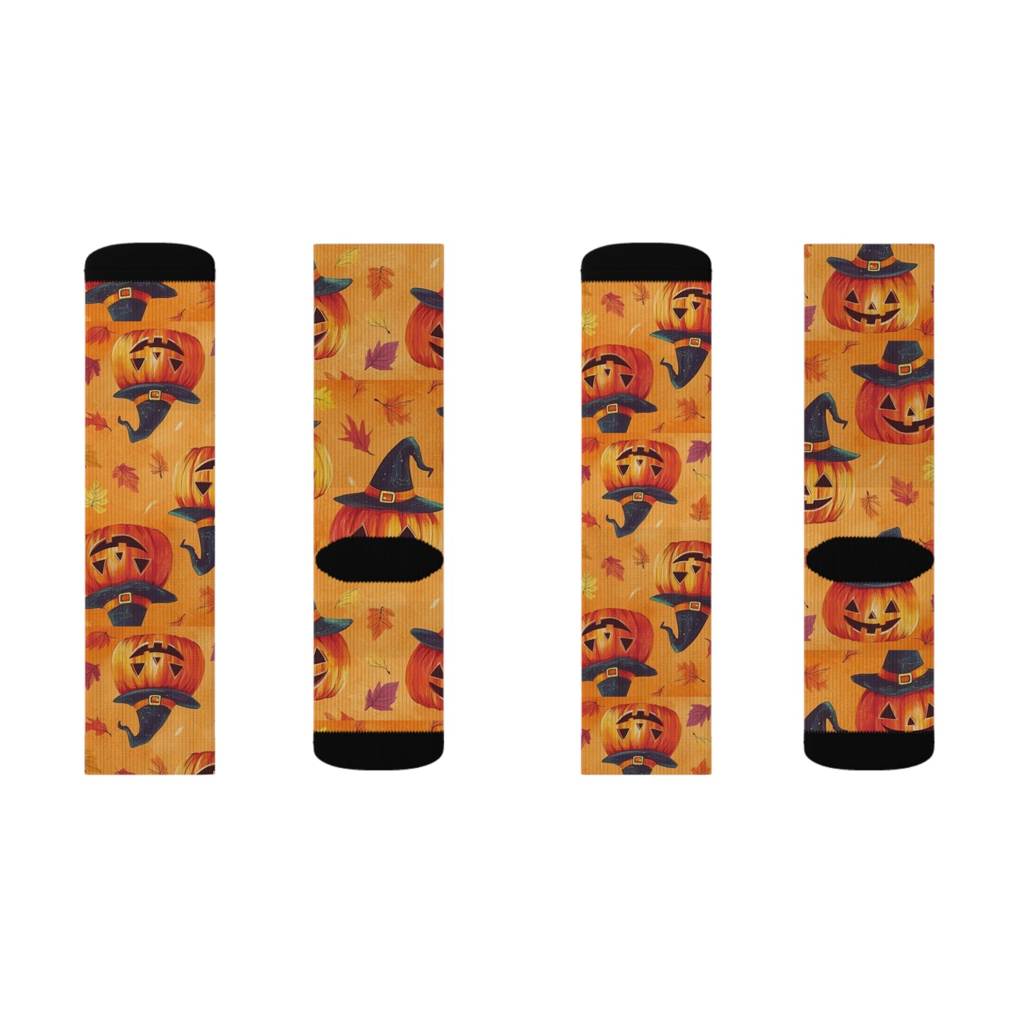 Pumpkin Halloween Sublimation Socks