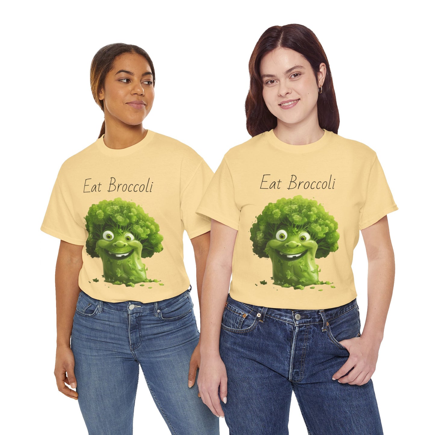 Eat Broccoli Unisex Heavy Cotton Tee