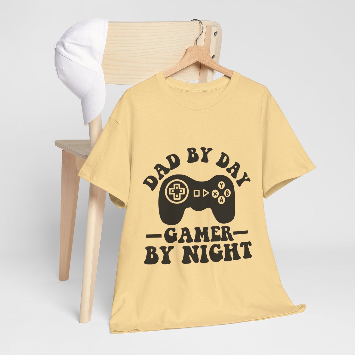 Gamer By Night Unisex Heavy Cotton Tee