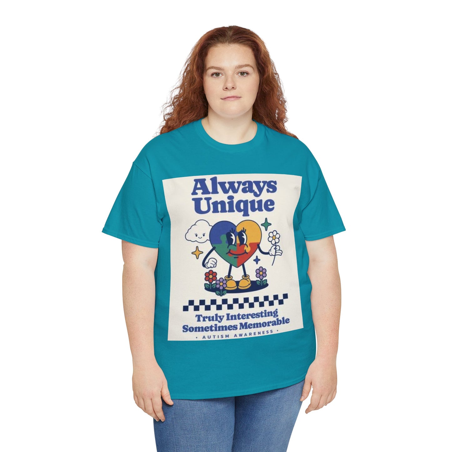 Always Unique Autism Awareness Unisex Heavy Cotton Tee