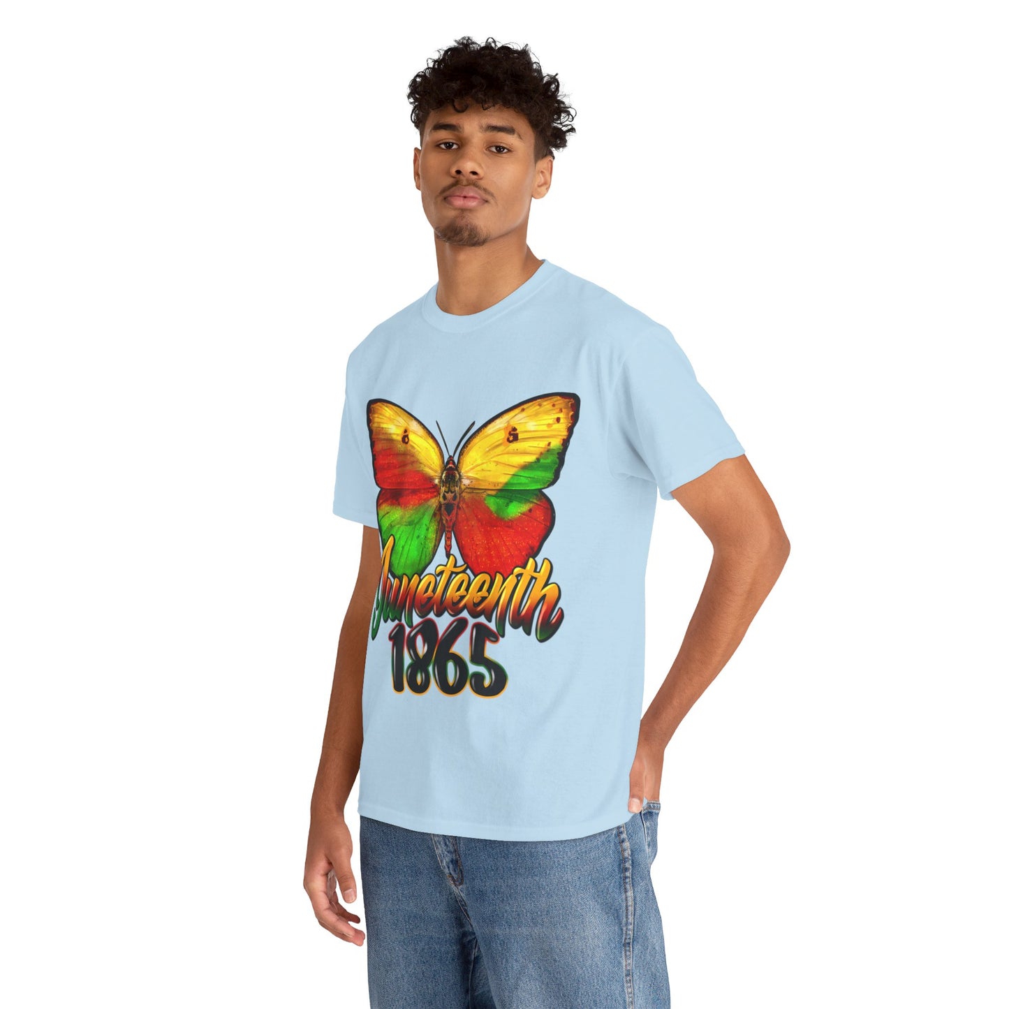 Juneteenth Butterfly Unisex Heavy Cotton Tee