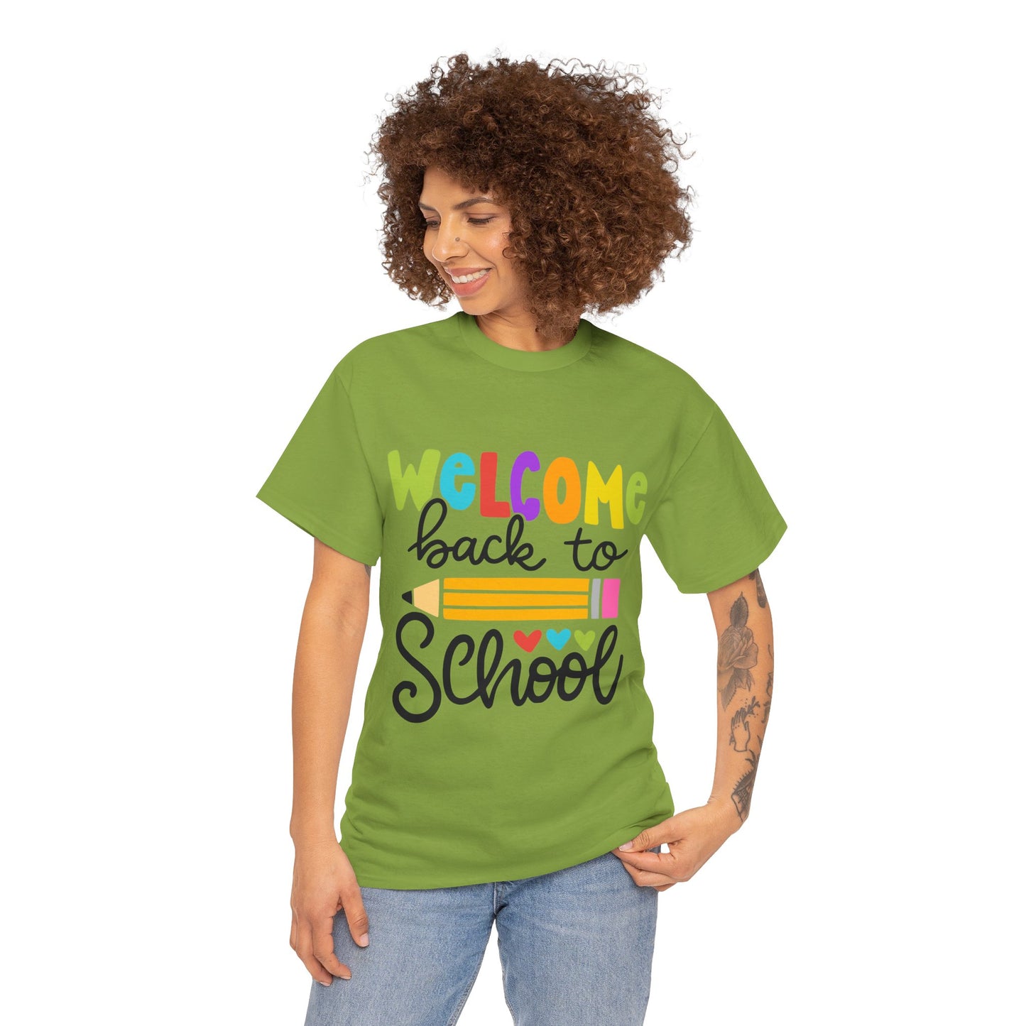 Welcome Back To School Unisex Heavy Cotton Tee