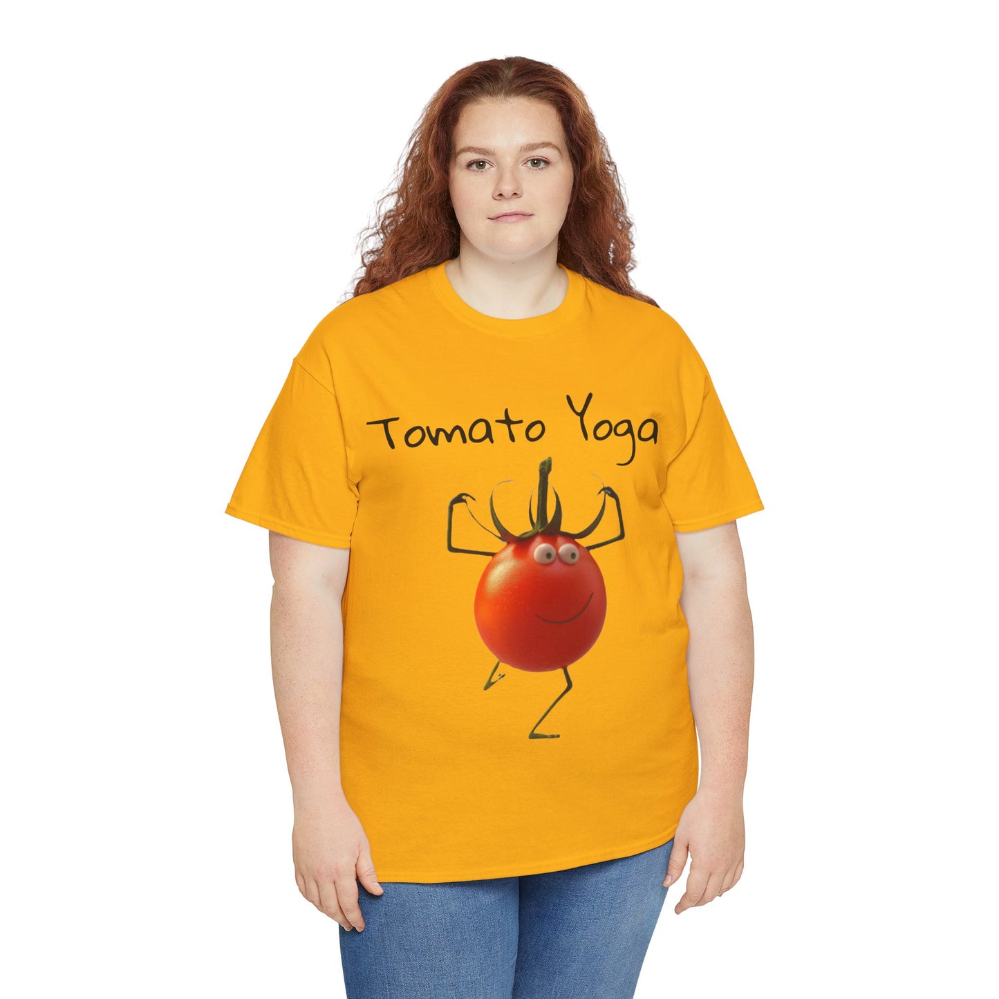 Tomato Yoga Unisex Heavy Cotton Tee