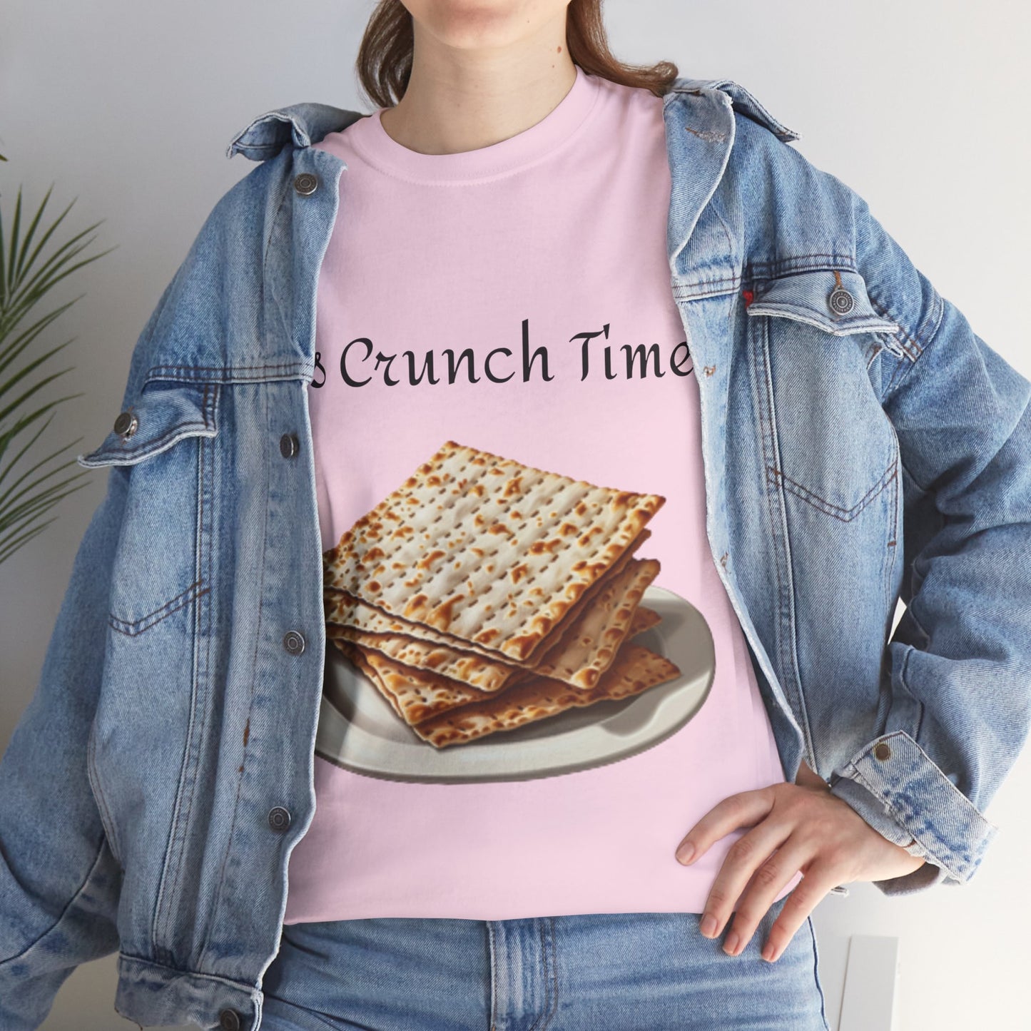 It's Crunch Time Matza Unisex Heavy Cotton Tee