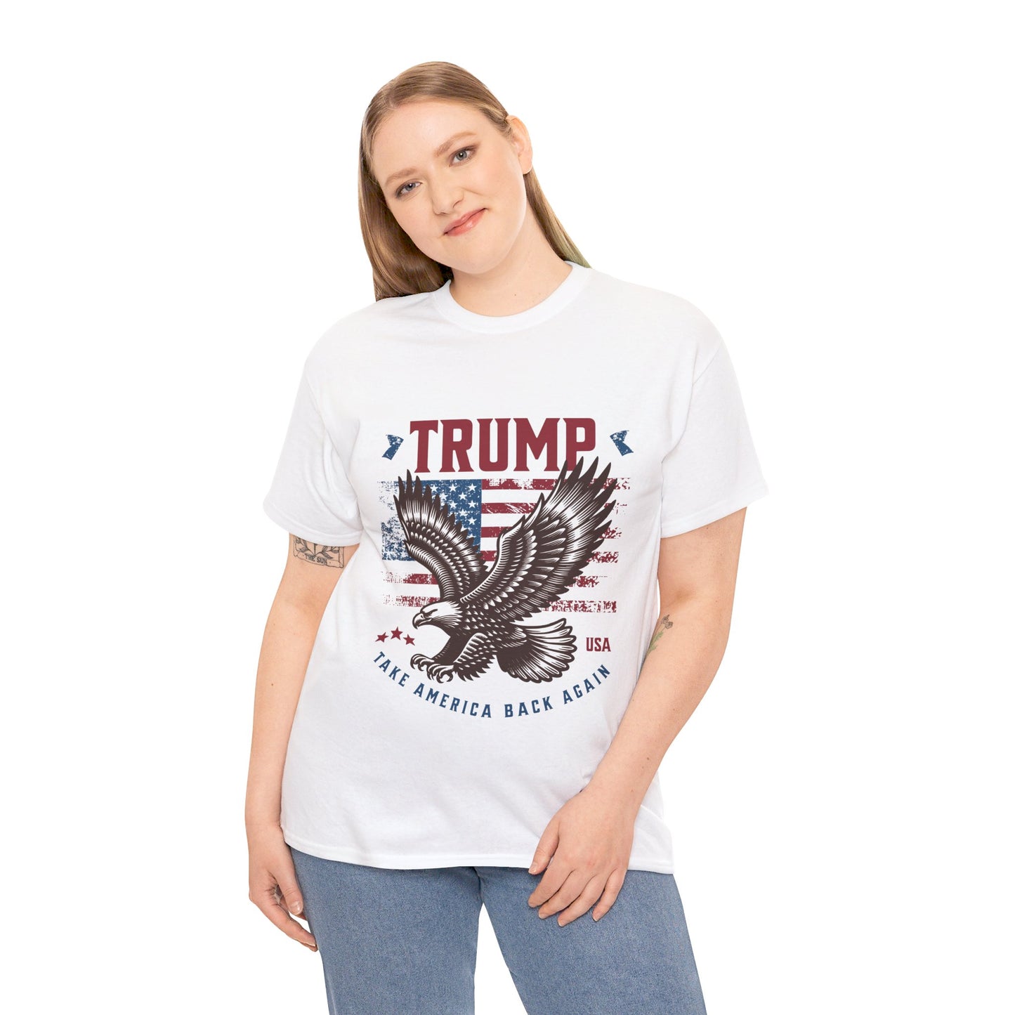 Trump MAGA Eagle Unisex Heavy Cotton Tee