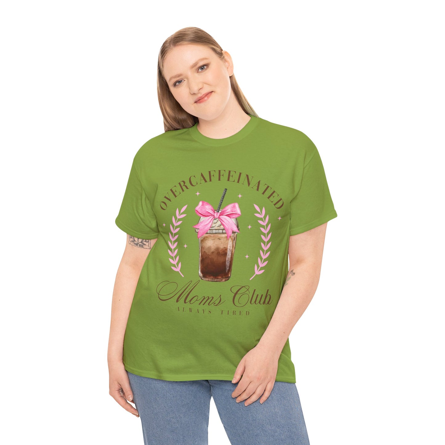 Over-caffeinated Mom Unisex Heavy Cotton Tee