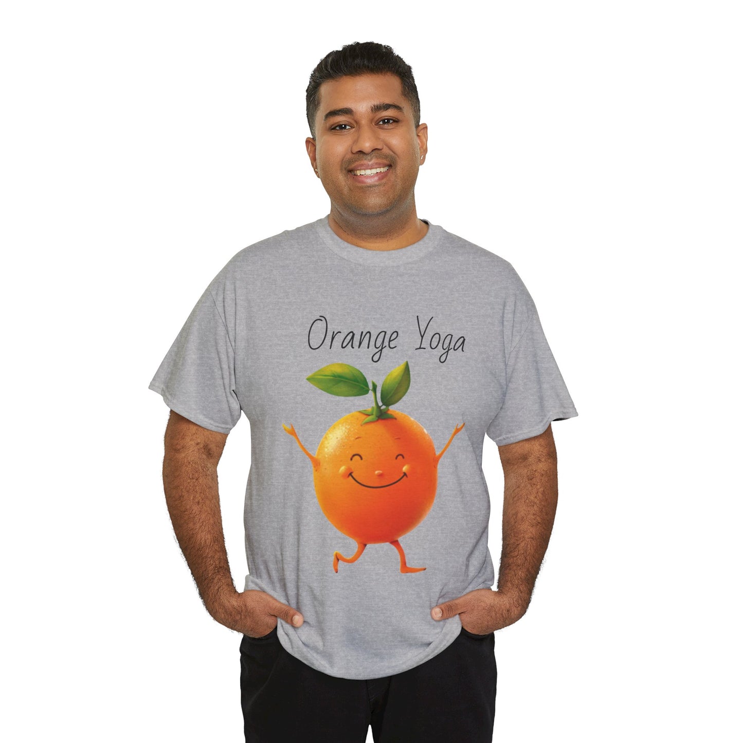 Orange Yoga Unisex Heavy Cotton Tee