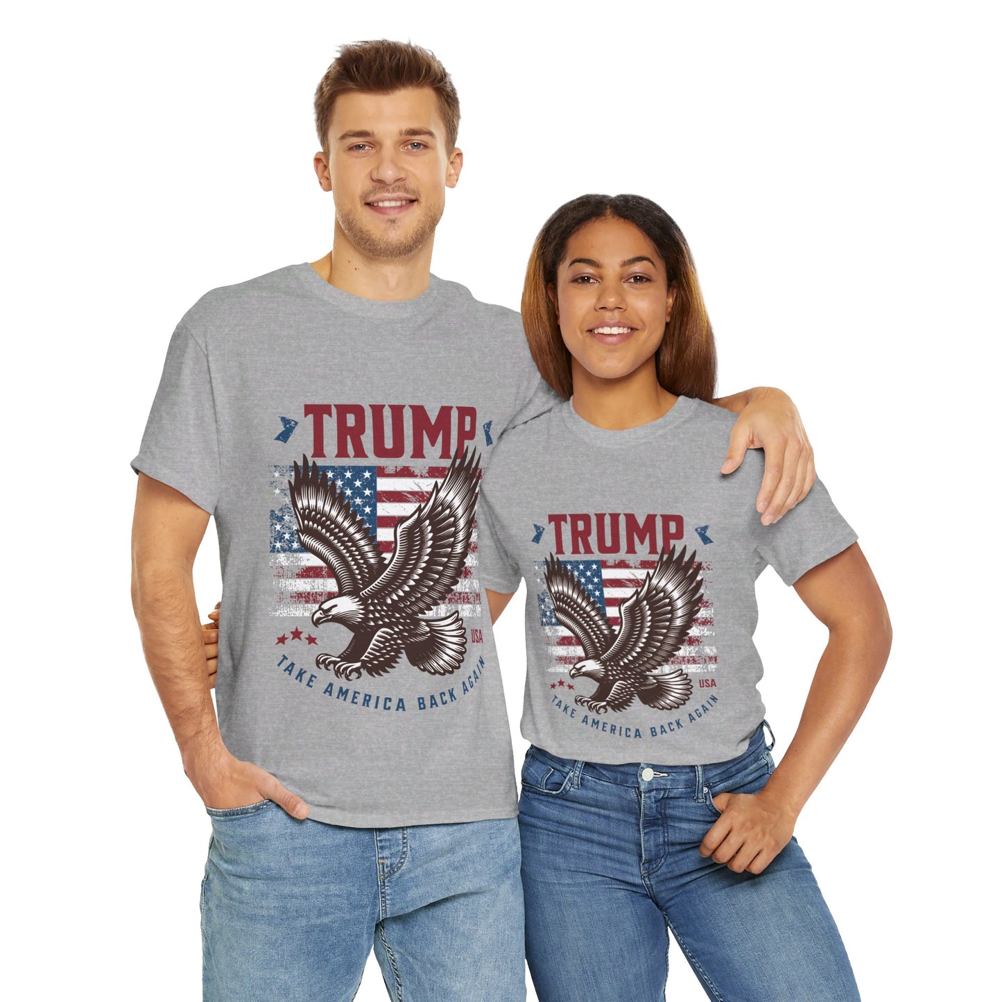 Trump MAGA Eagle Unisex Heavy Cotton Tee