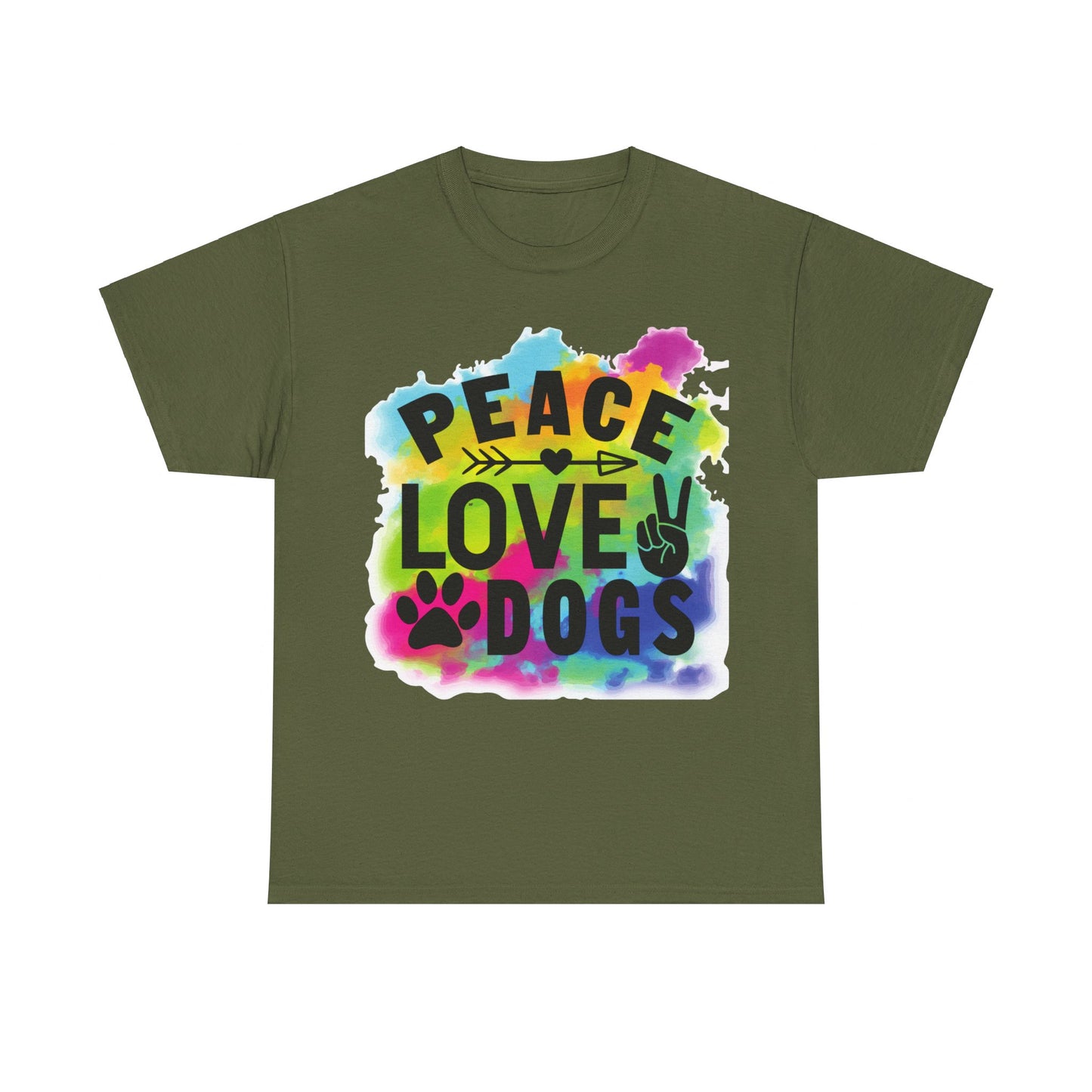 Peace Love Dogs Unisex Heavy Cotton Tee