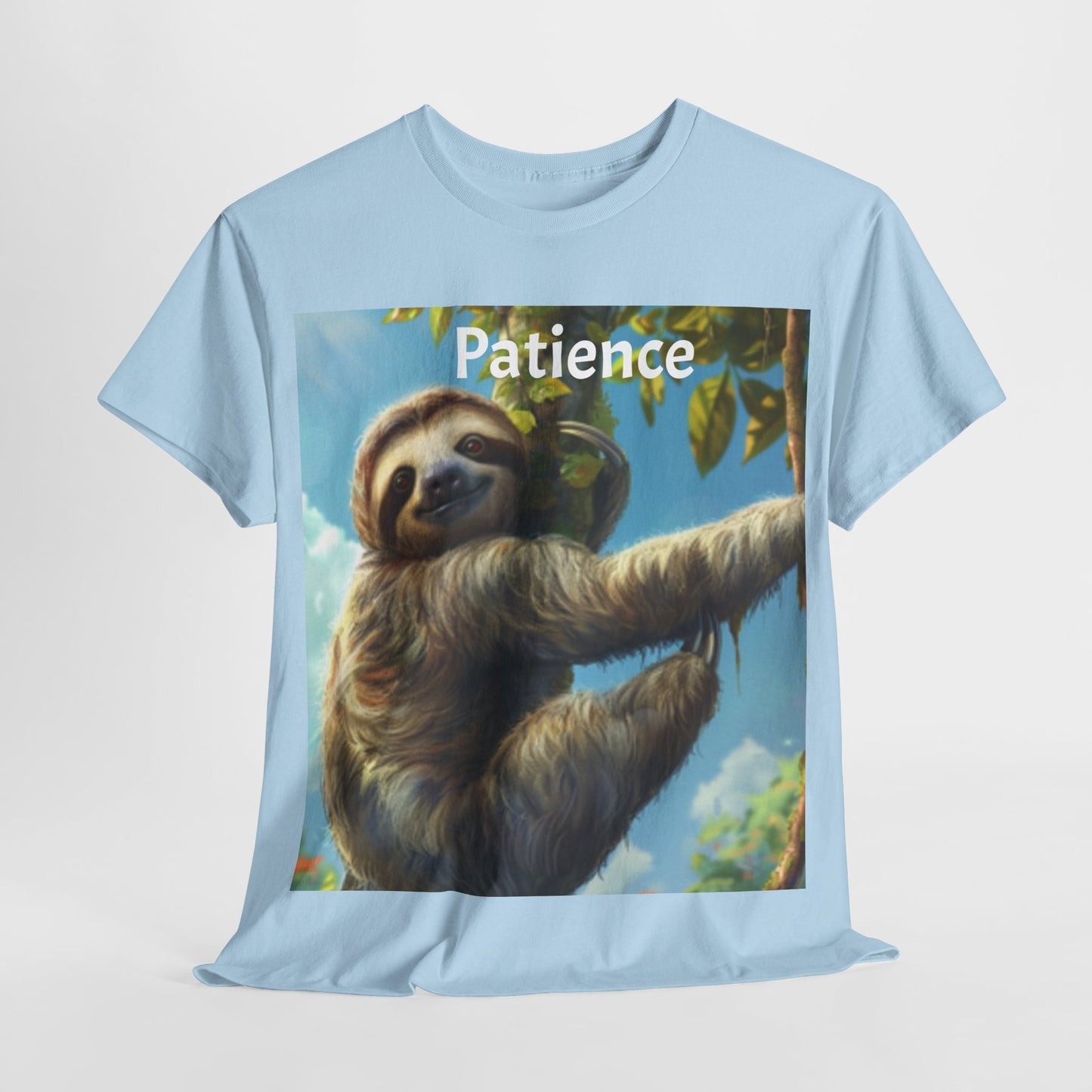 Sloth Patience Unisex Heavy Cotton Tee