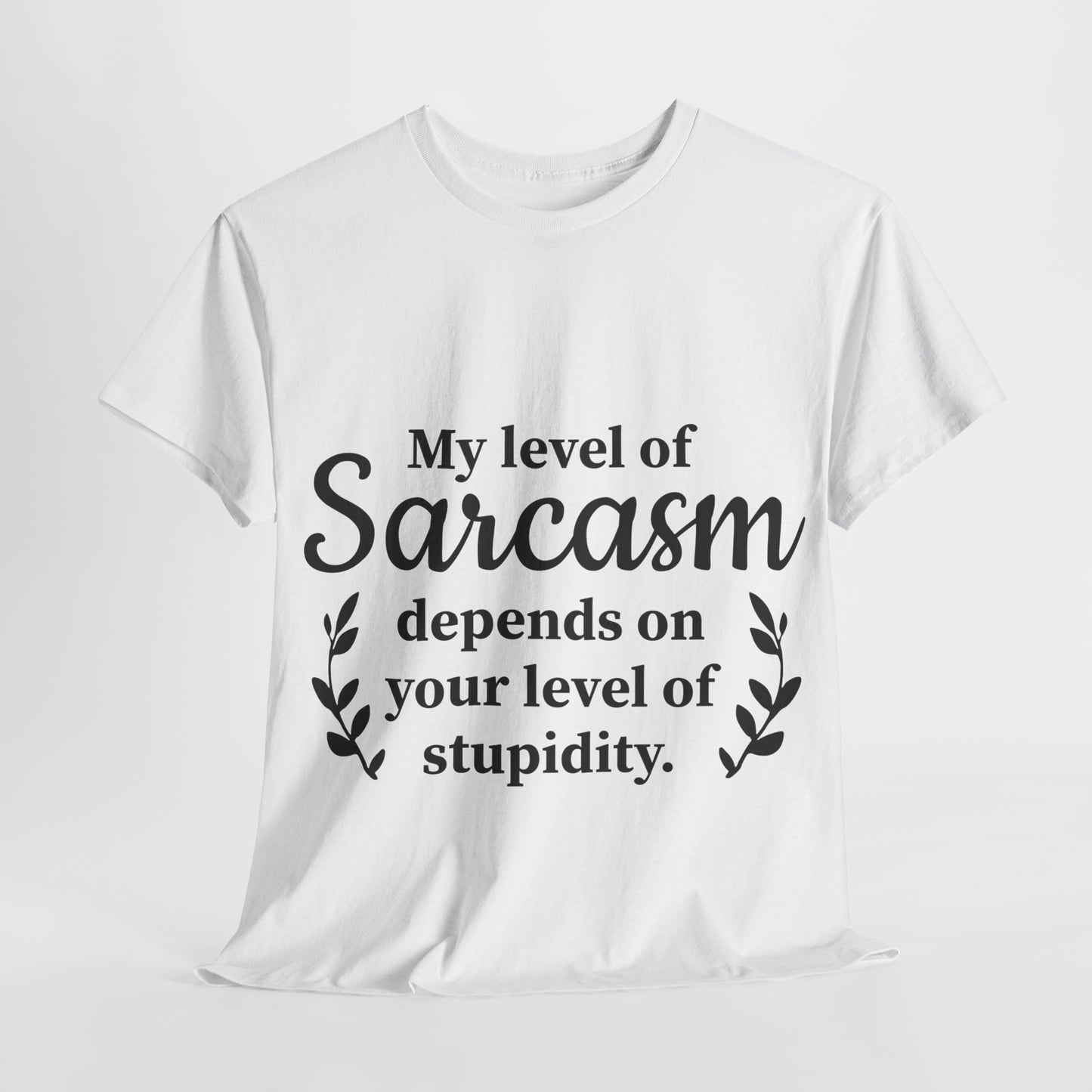 My Level Of Sarcasm Unisex Heavy Cotton Tee