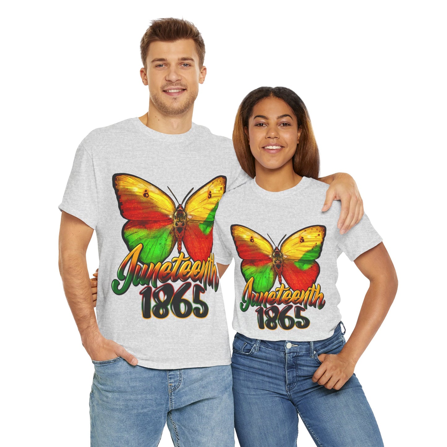 Juneteenth Butterfly Unisex Heavy Cotton Tee